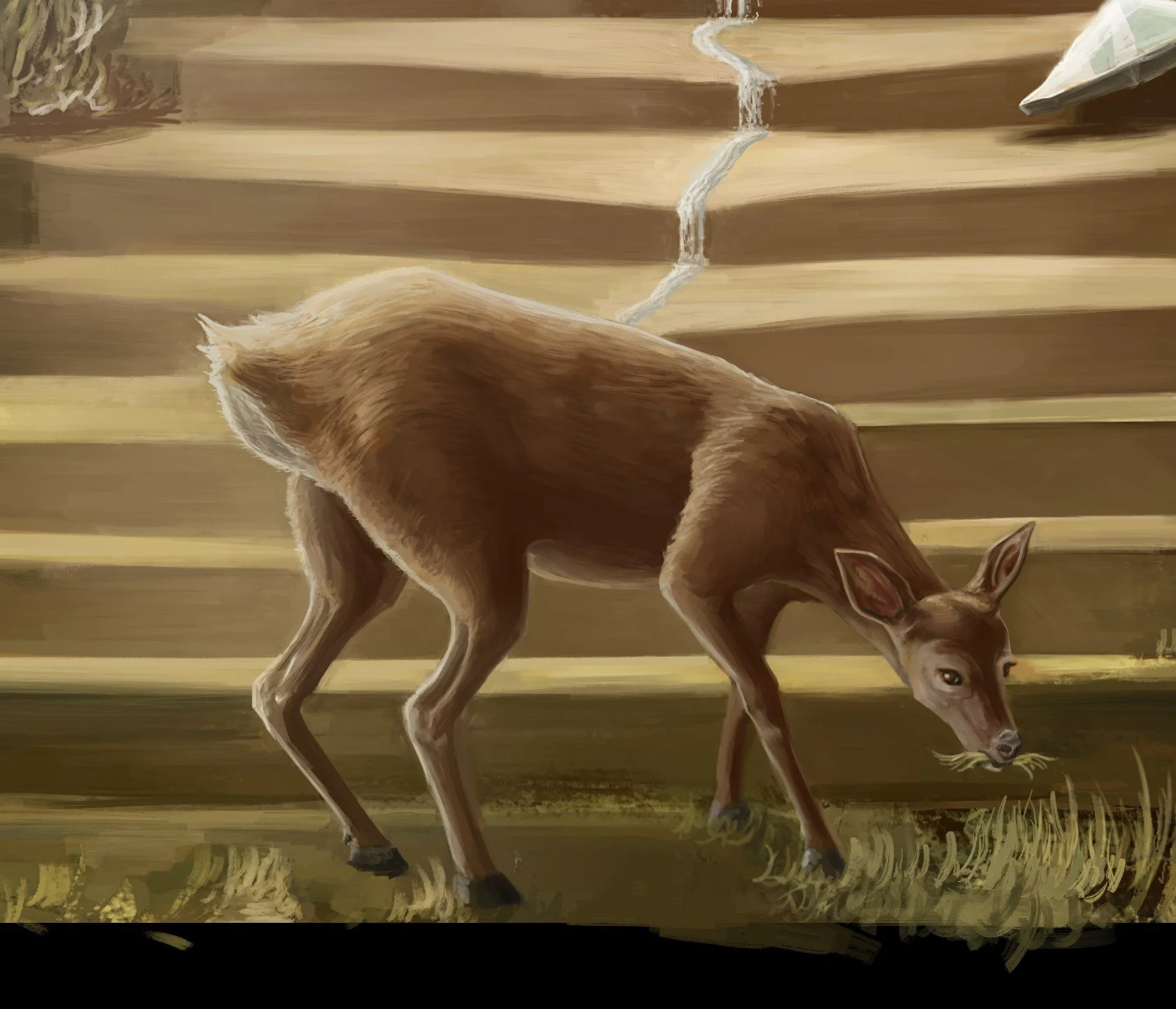 Five artwork work in progress by Lee McGuire
