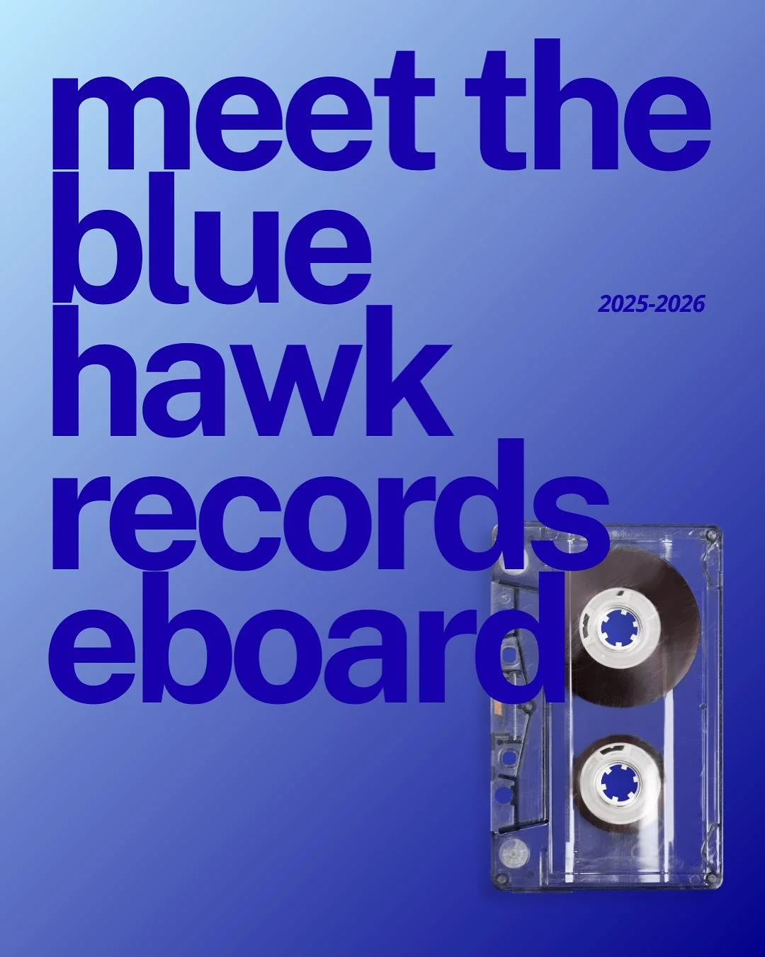We are thrilled to announce our 2025-2026 E-Board! We have a handful of incredible students that have a lot of exciting things planned for this year! Stay tuned πΆπ
#musicindustry #bluehawkrecords #studentled