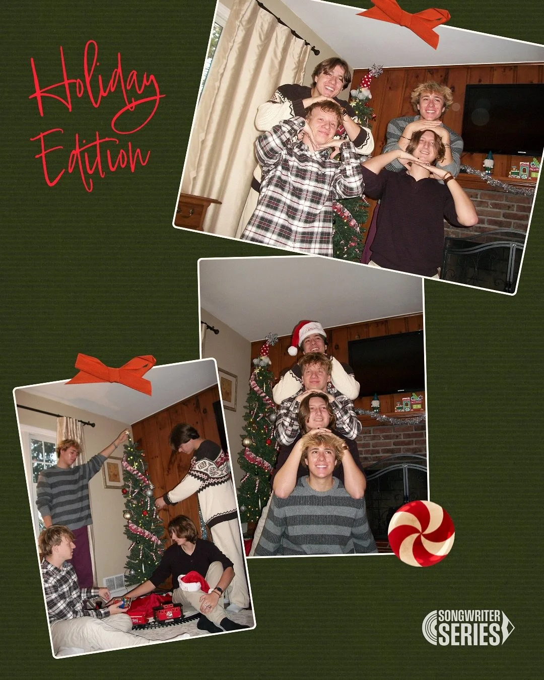 It&rsquo;s that time of year ☃️🎁🎄The Songwriter Series and Blue Hawk Studio have an early gift for you all!

Featuring @vincentfaz1 @michael_faz_ @onblissbill &amp; @andrej_gibson, the new single, &ldquo;A Surfer&rsquo;s Holiday&rdquo; comes out NO