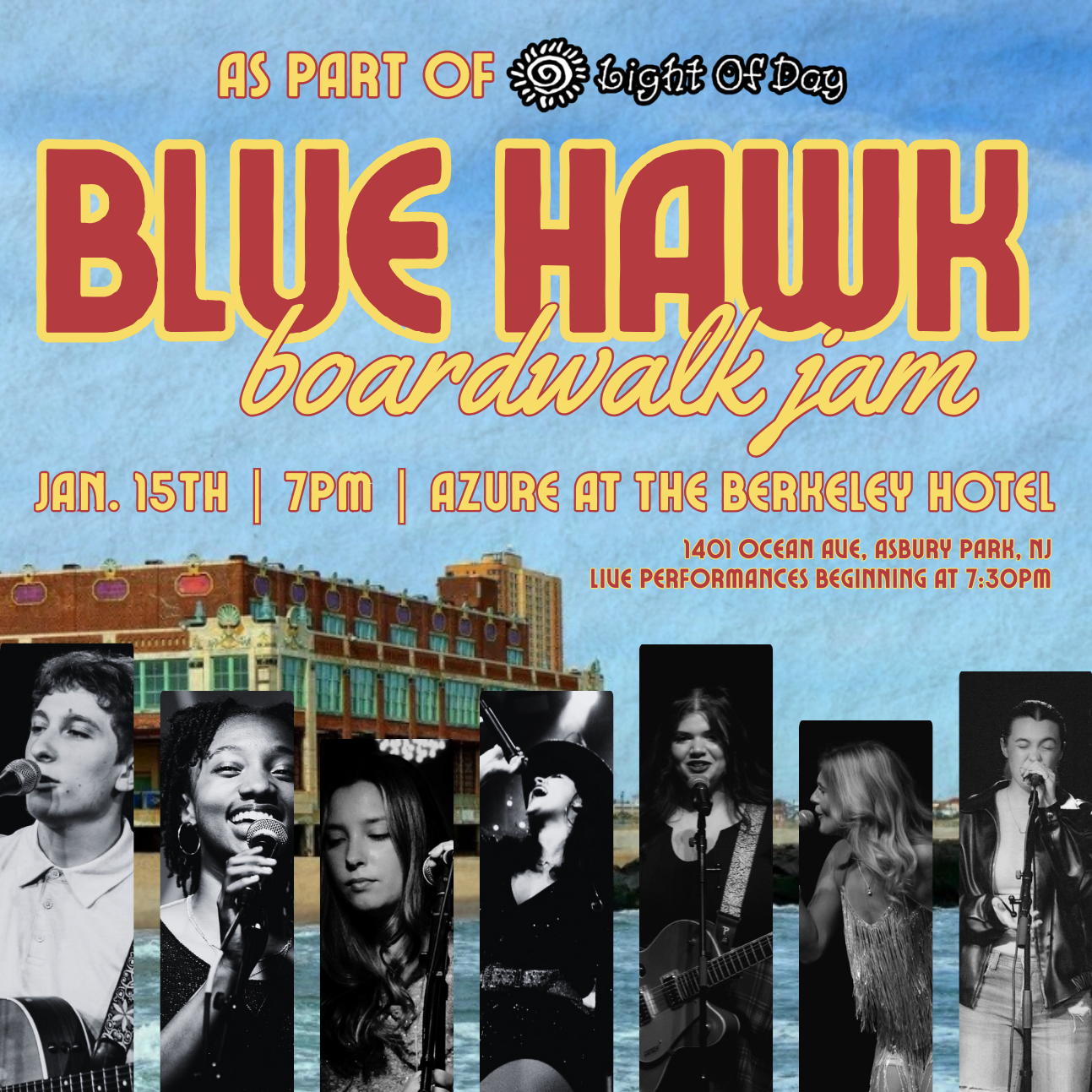 Monmouth University &amp; Blue Hawk Records Present&nbsp;Blue Hawk Records Boardwalk Jam at Light Of Day