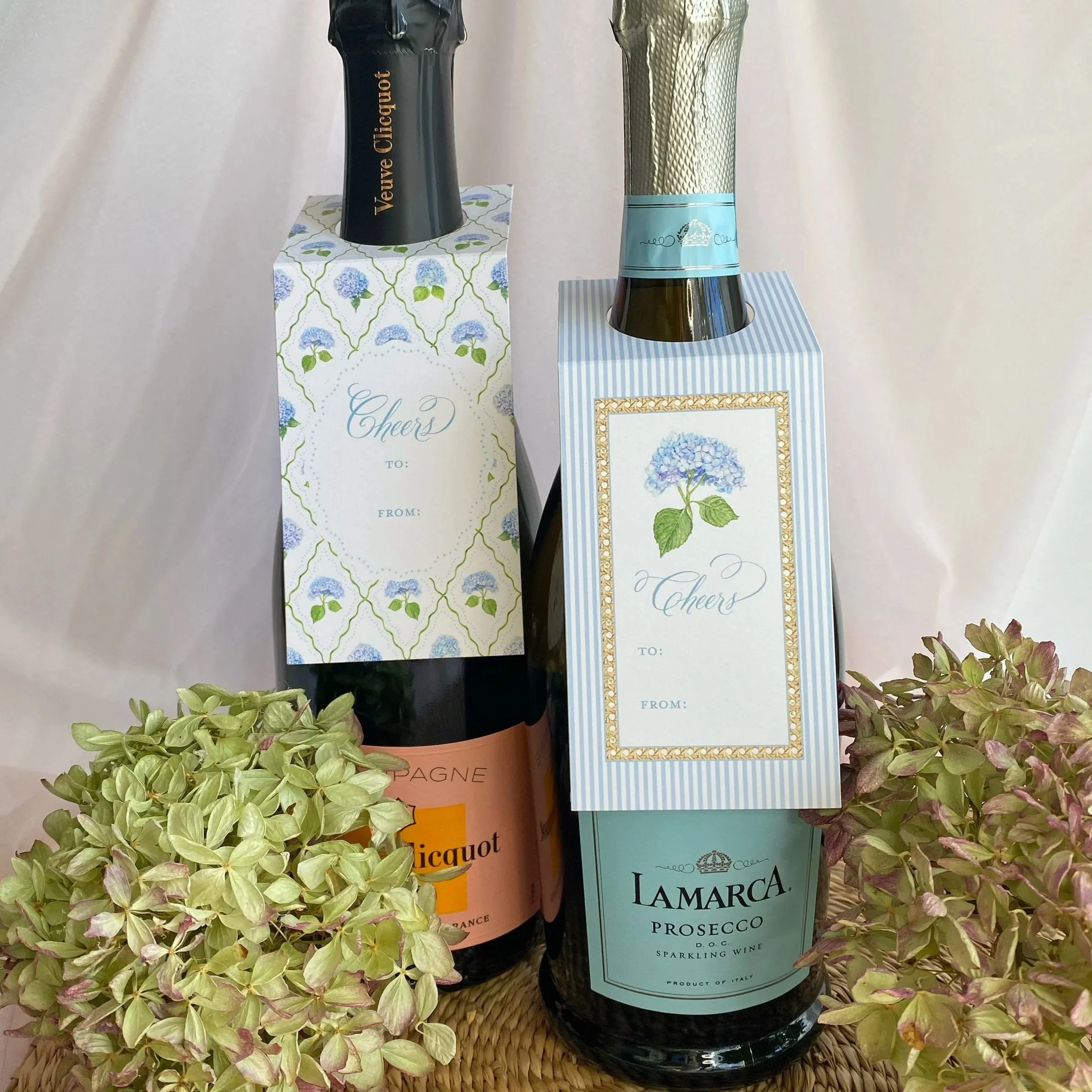 The Hydrangea Bottle Tags