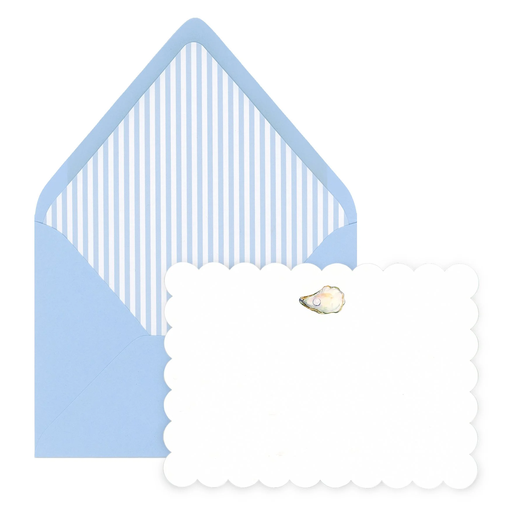 The Oyster Scalloped Notecard Set