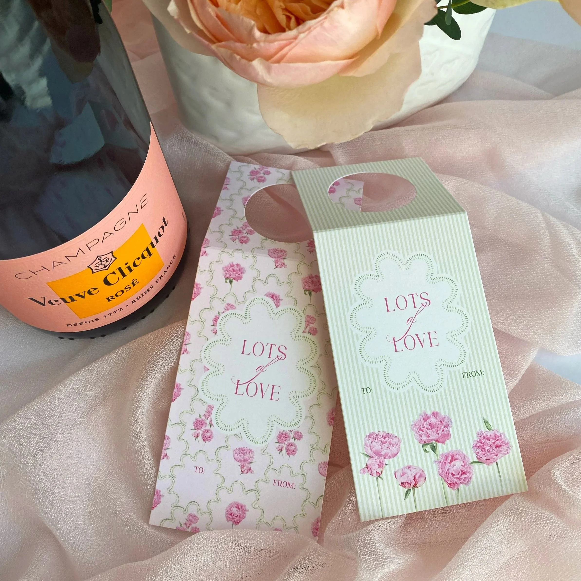 The Peony Bottle Tags