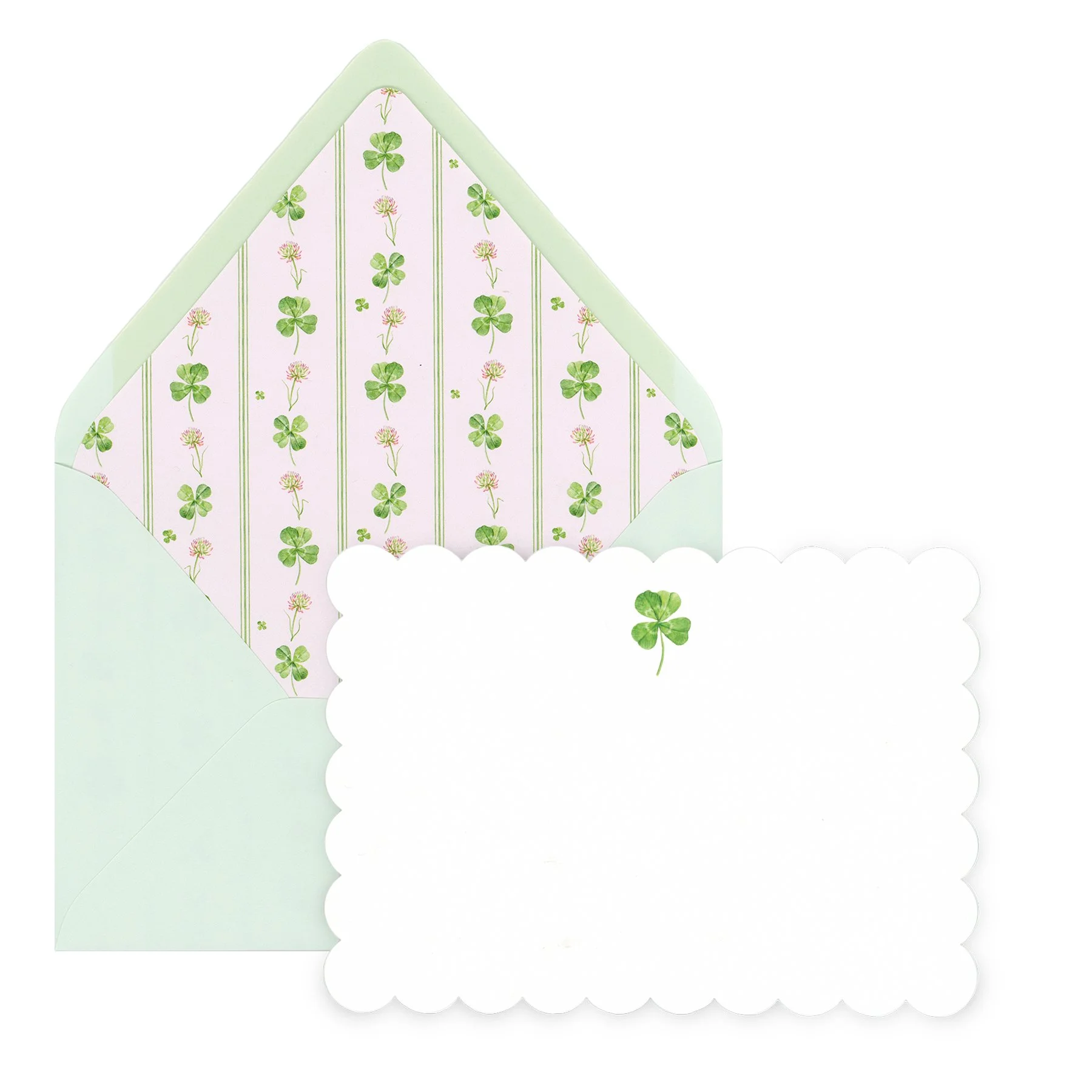 The Lucky Scalloped Notecard Set