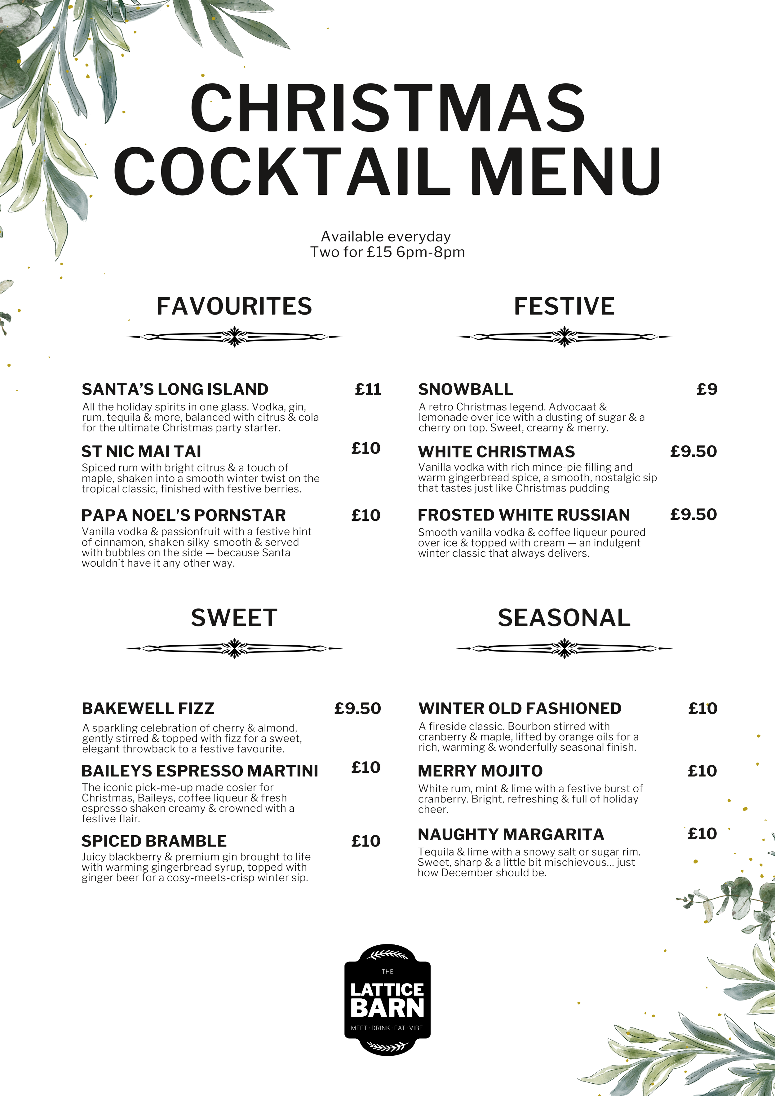 The Barn - Christmas Cocktail Menu (December2025).png