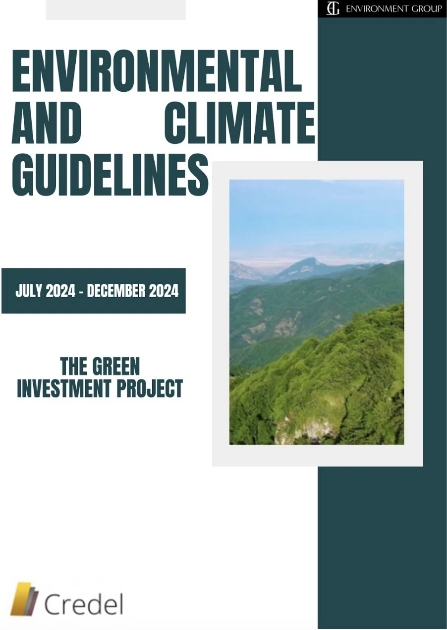 Development of Environmental and Climate Guidelines for the Green Investment project