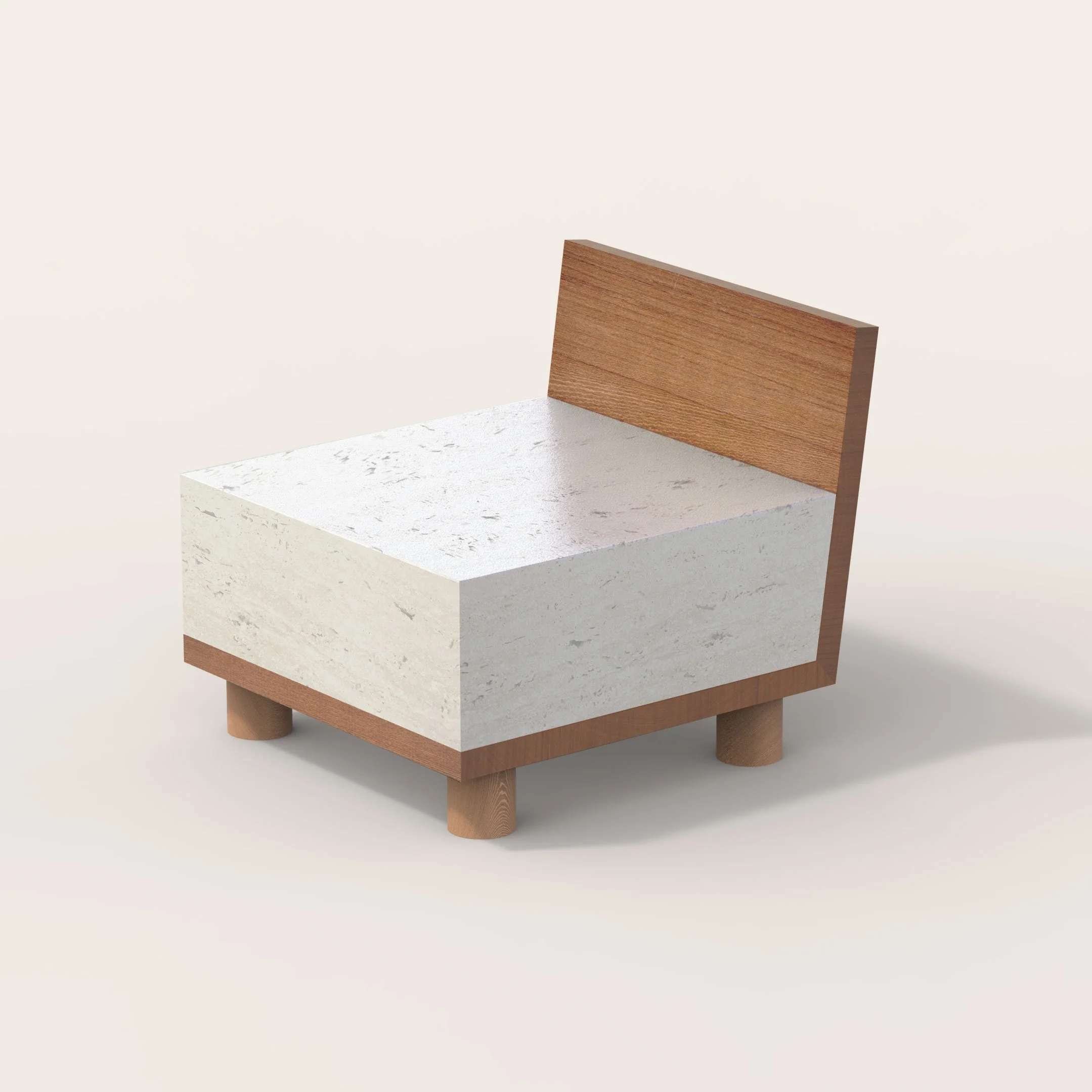 Blueprints of Hypothesis Chair | Self-questioning device by Martin Lenclos 2022 — rendering