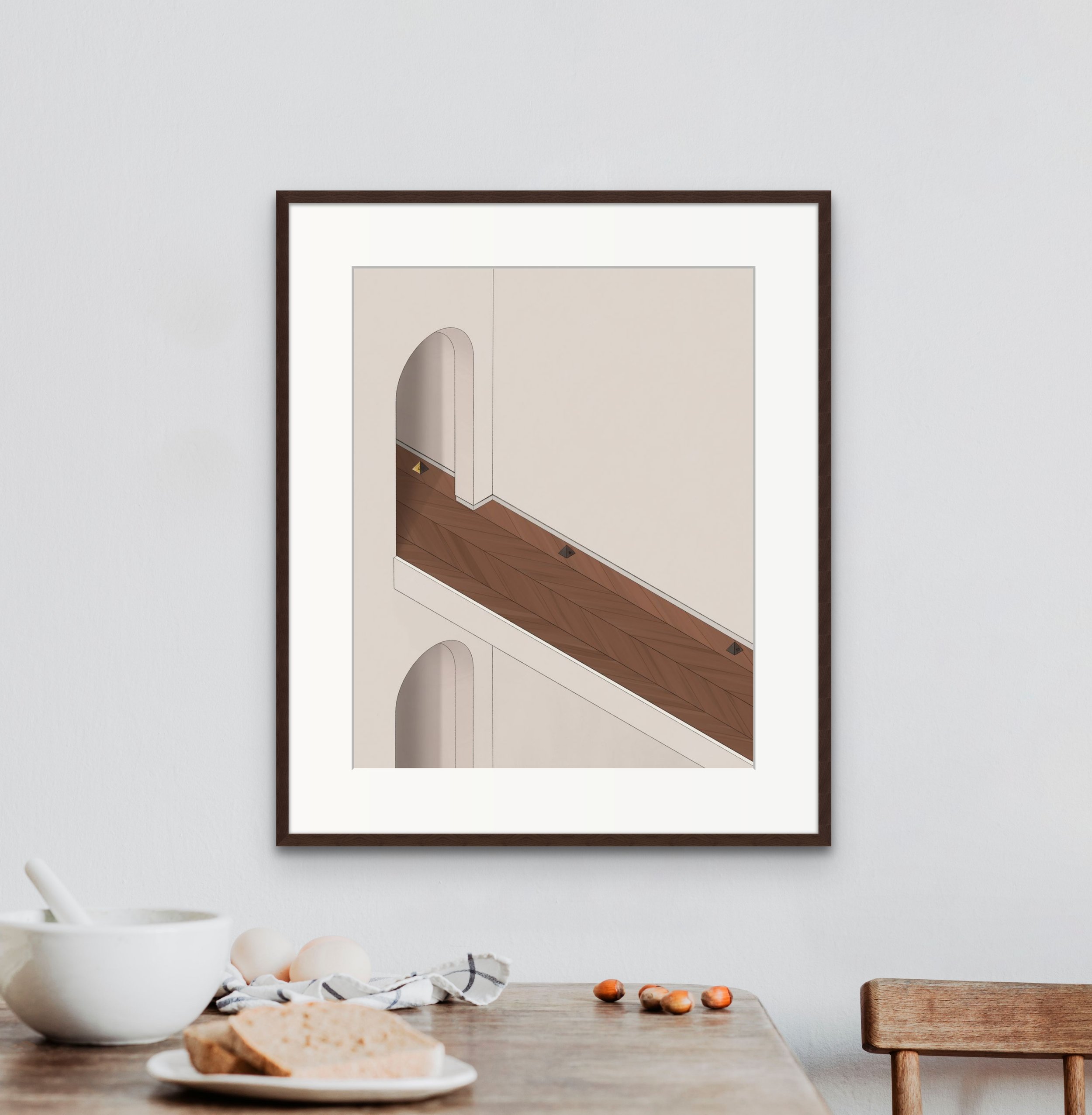 Embrace the spiritual journey with L'Enclos' "Contours of Impermanence" art prints—transforming perception and transcending attachments.