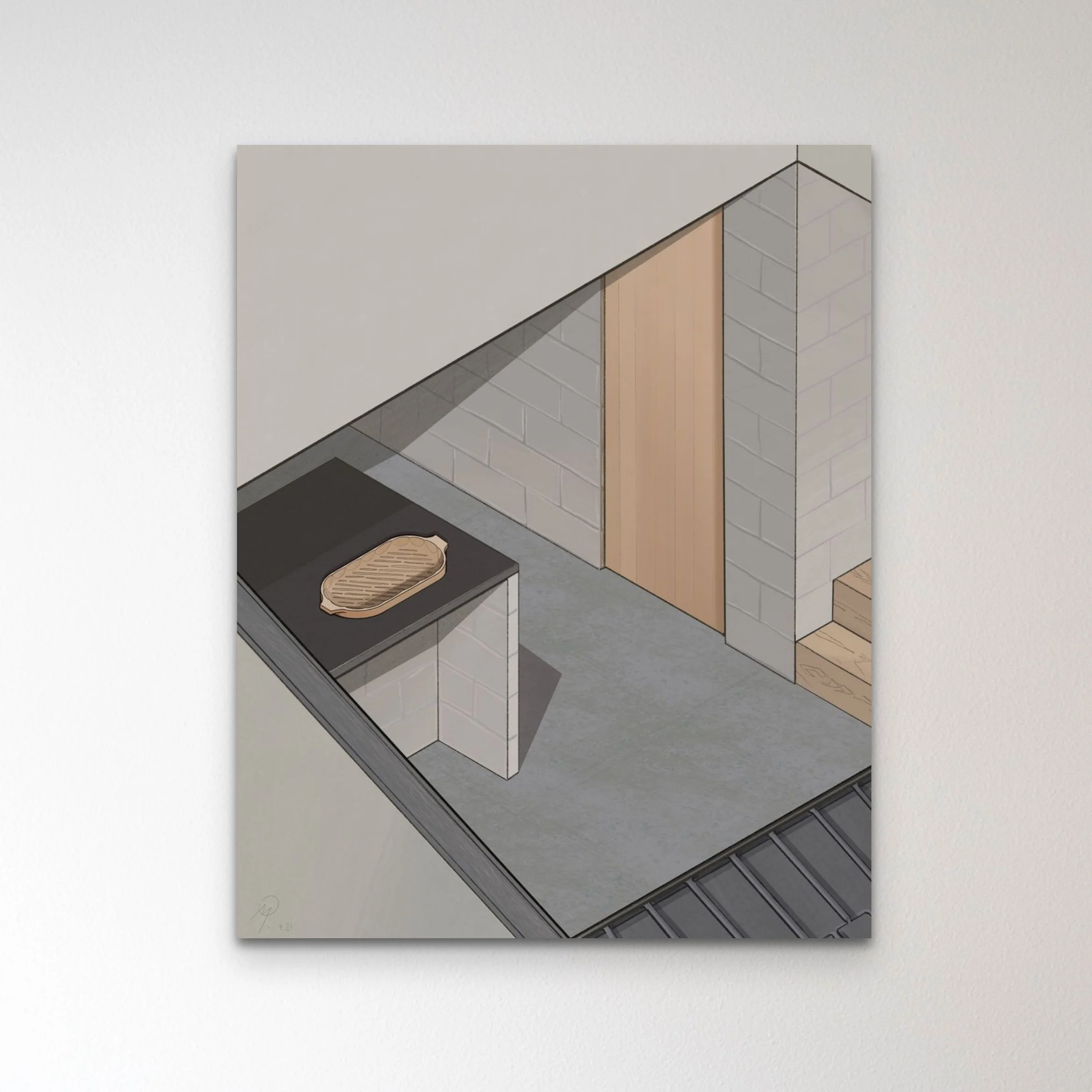 Explore the spiritual practice of "Design For Nothing" with Lenclos.org's art prints, "Contours of Impermanence"—transcending art to guide the spiritual seeker.