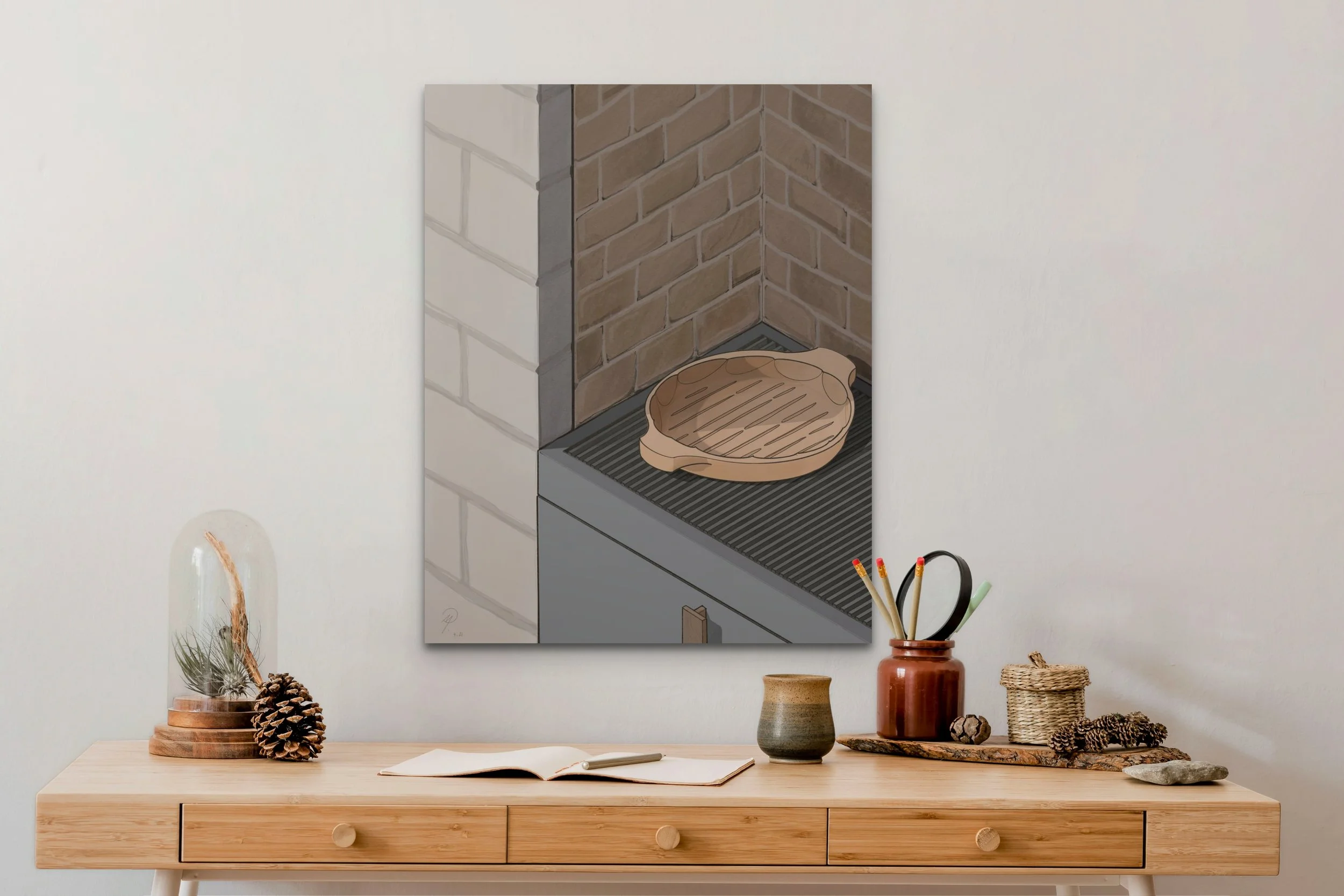 Contemplate with L'Enclos art prints, "Contours of Impermanence"—an invitation to transcend duality and embrace nondual philosophies.