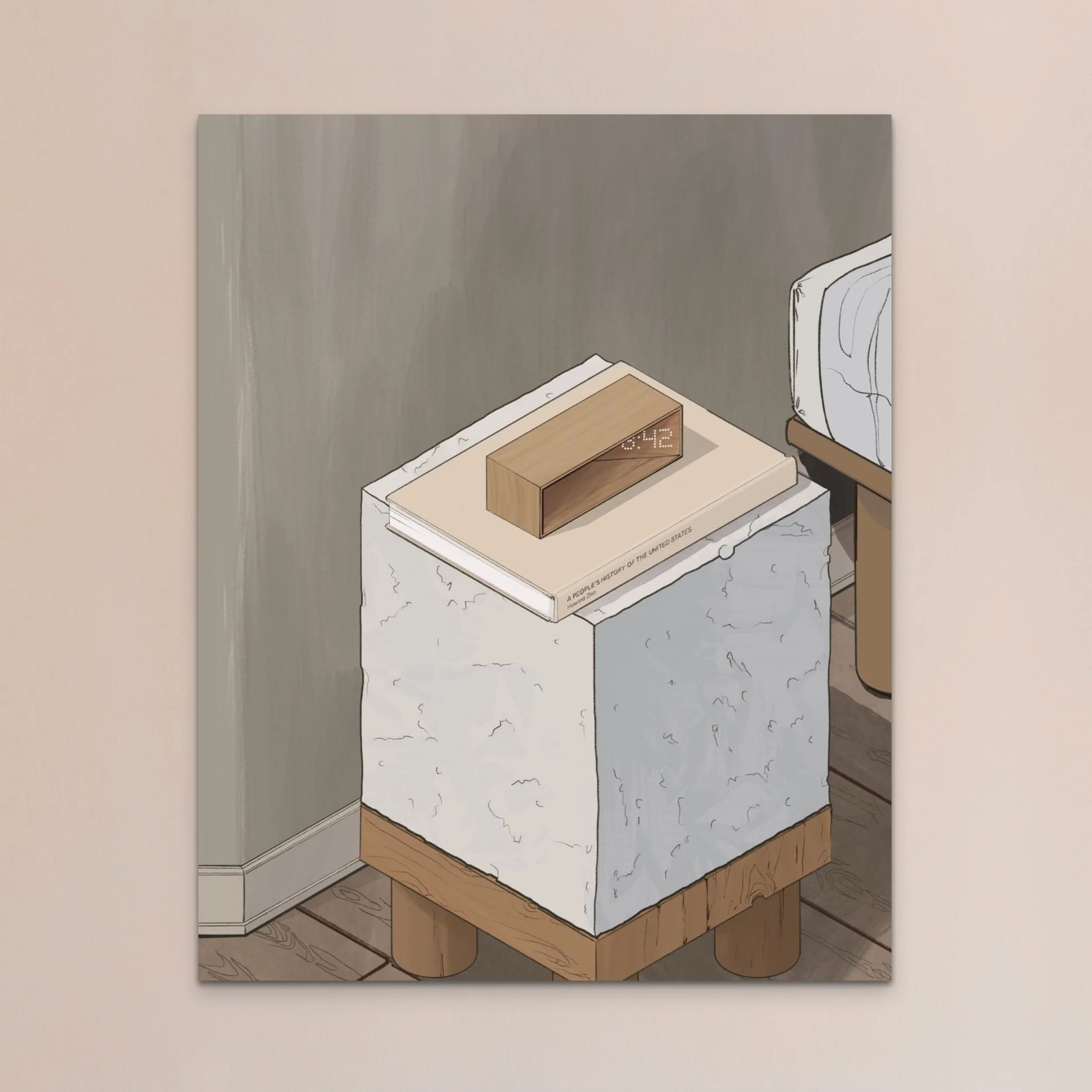 Elevate your consciousness with L'Enclos art prints, "Contours of Impermanence"—a journey beyond duality.