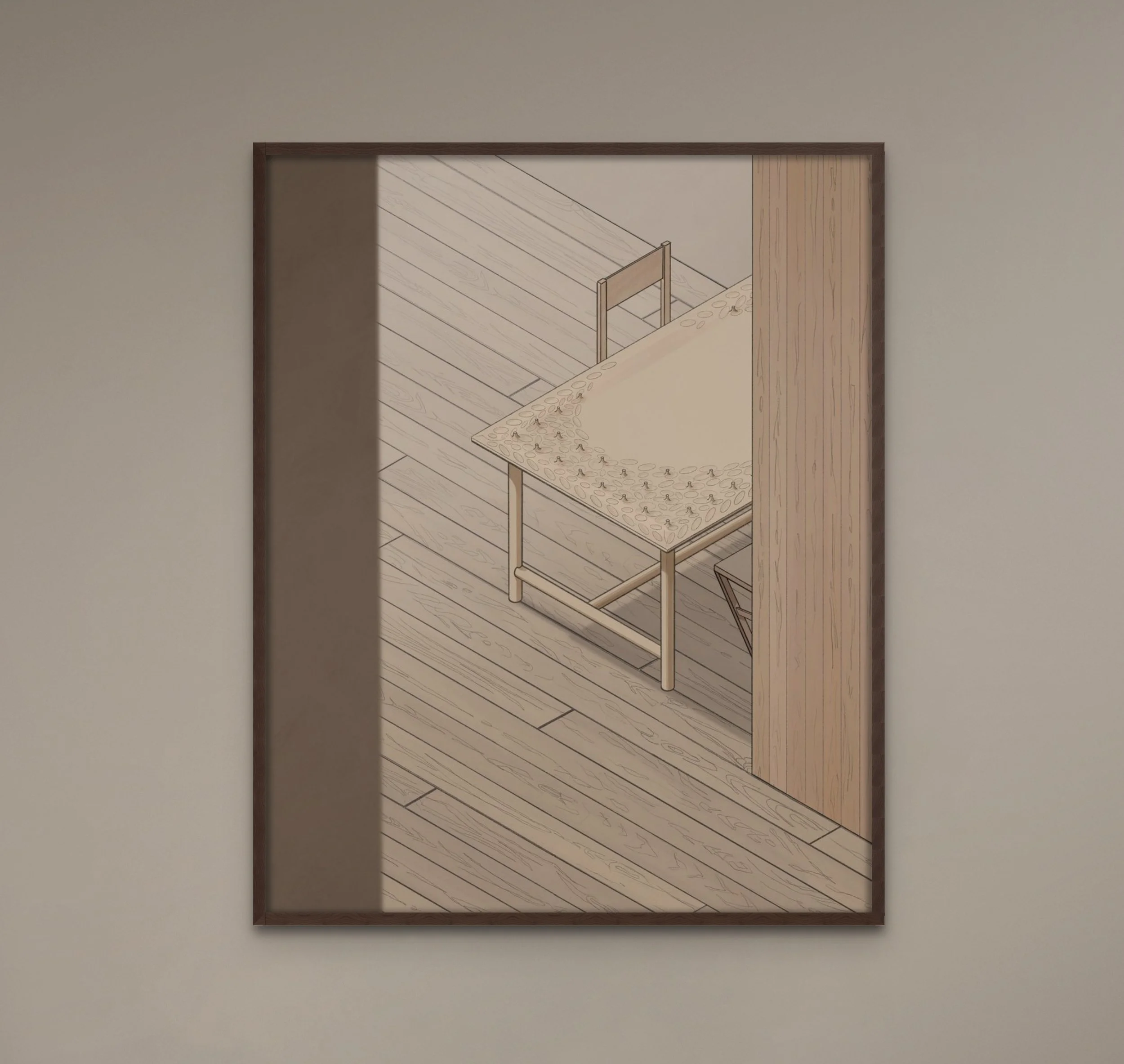 Captivating symbolism of 'Contours of Impermanence' reflects interconnected nature from a unique viewpoint.