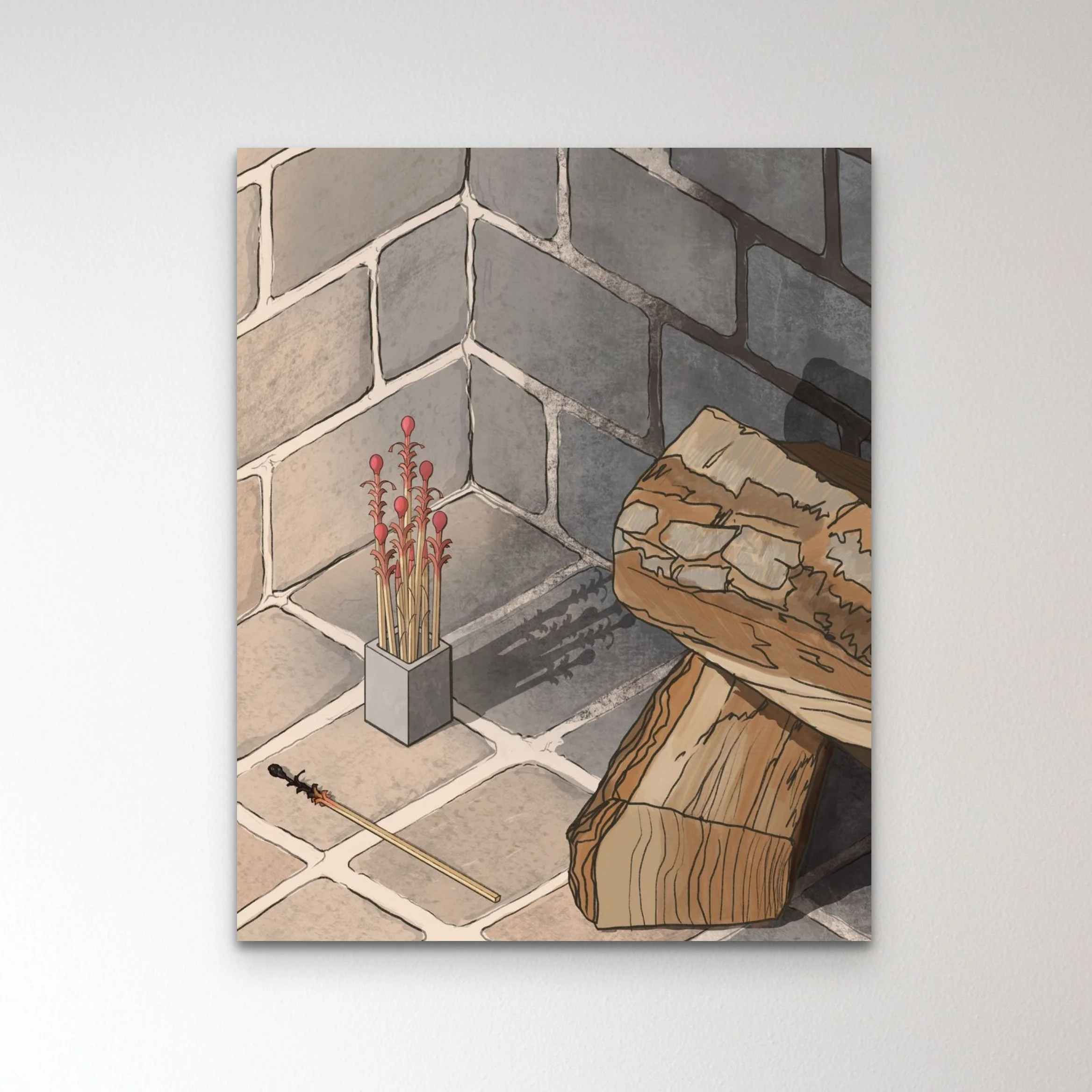 Contemplate with L'Enclos art prints, "Contours of Impermanence"—an invitation to transcend duality and embrace nondual philosophies.