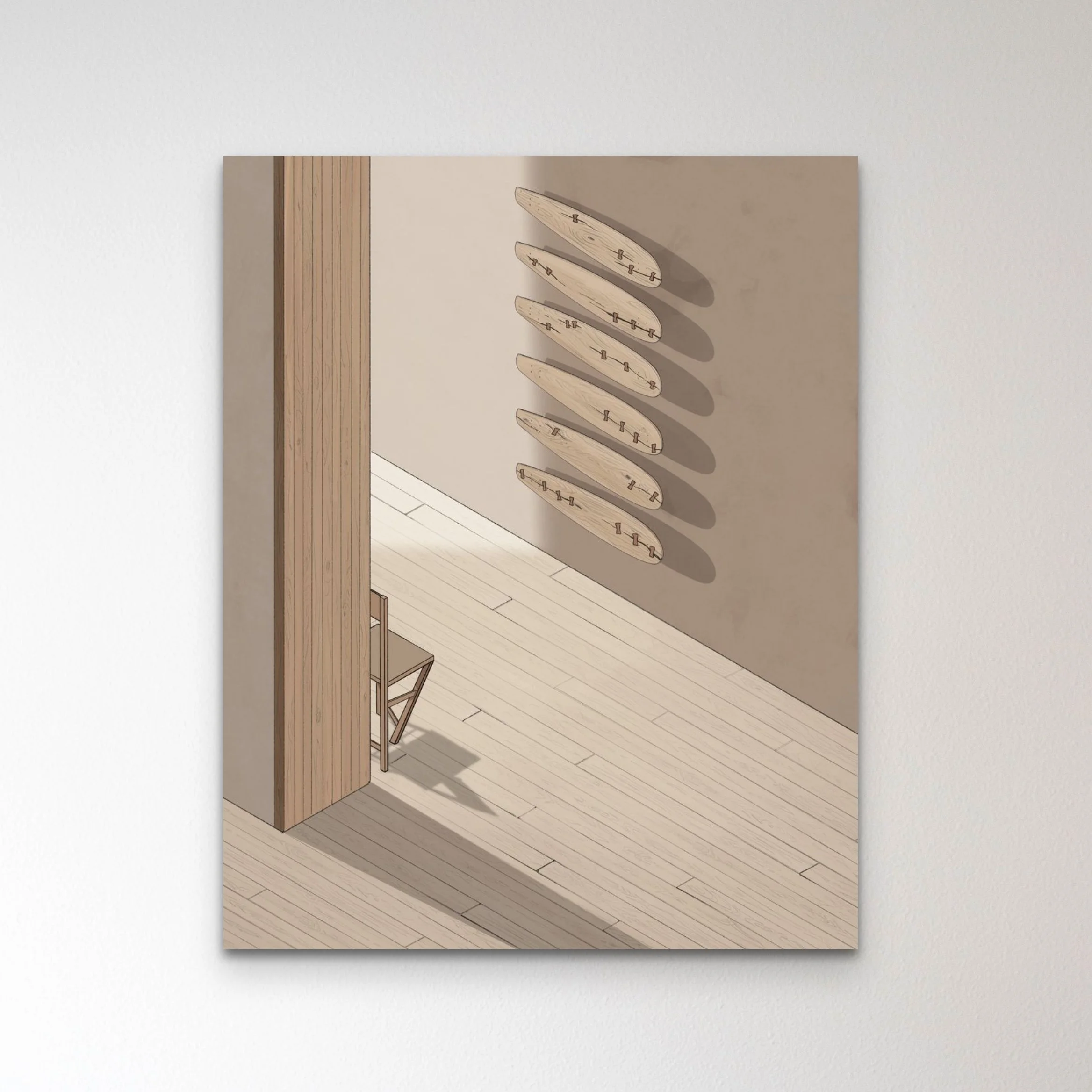 Elevate your consciousness with L'Enclos art prints, "Contours of Impermanence"—a journey beyond duality.