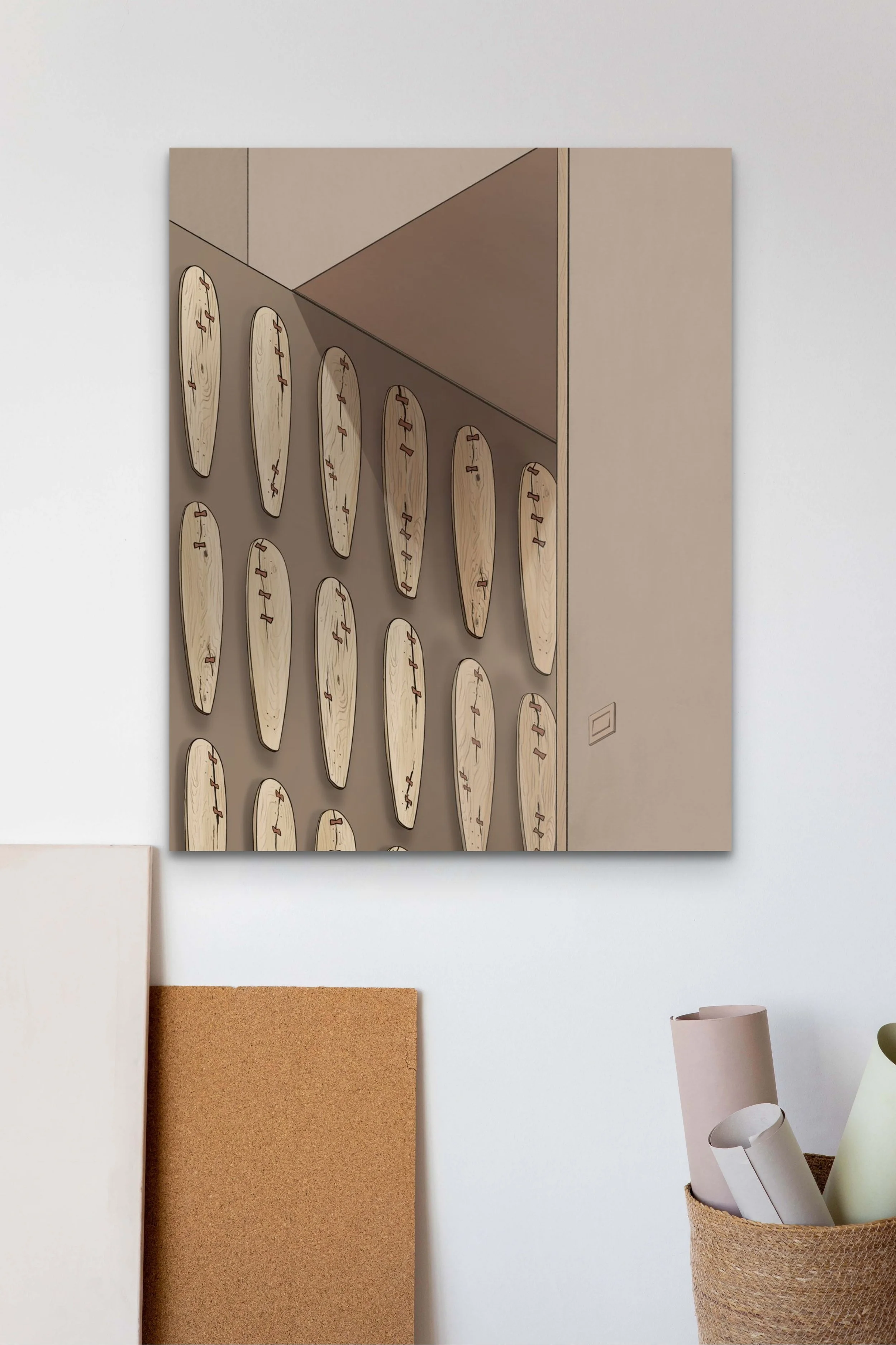 Radiating allure, 'Contours of Impermanence' inspires perception shift to encompassing wholeness.