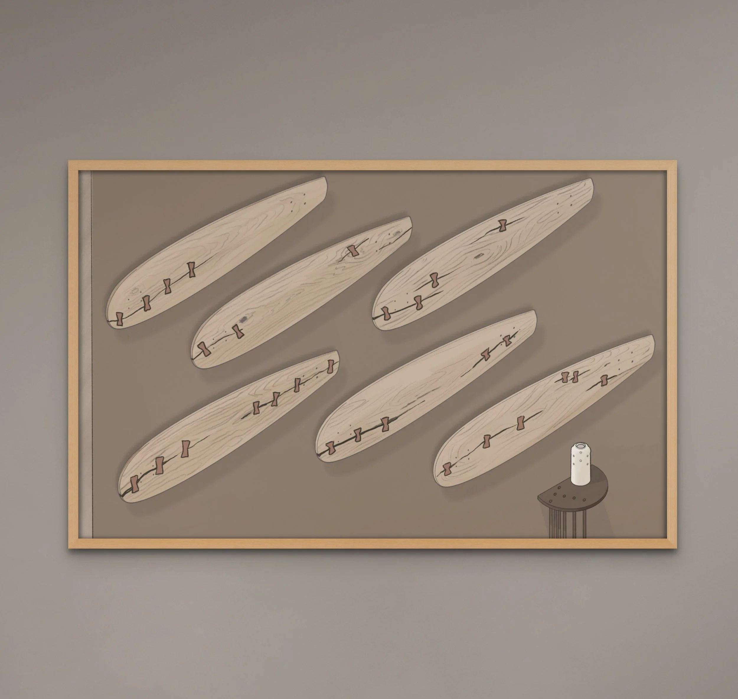 Engage in profound introspection with 'Contours of Impermanence,' an art print capturing the essence of nondual philosophies through its unique axonometric perspective—the view of the spiritual eye.