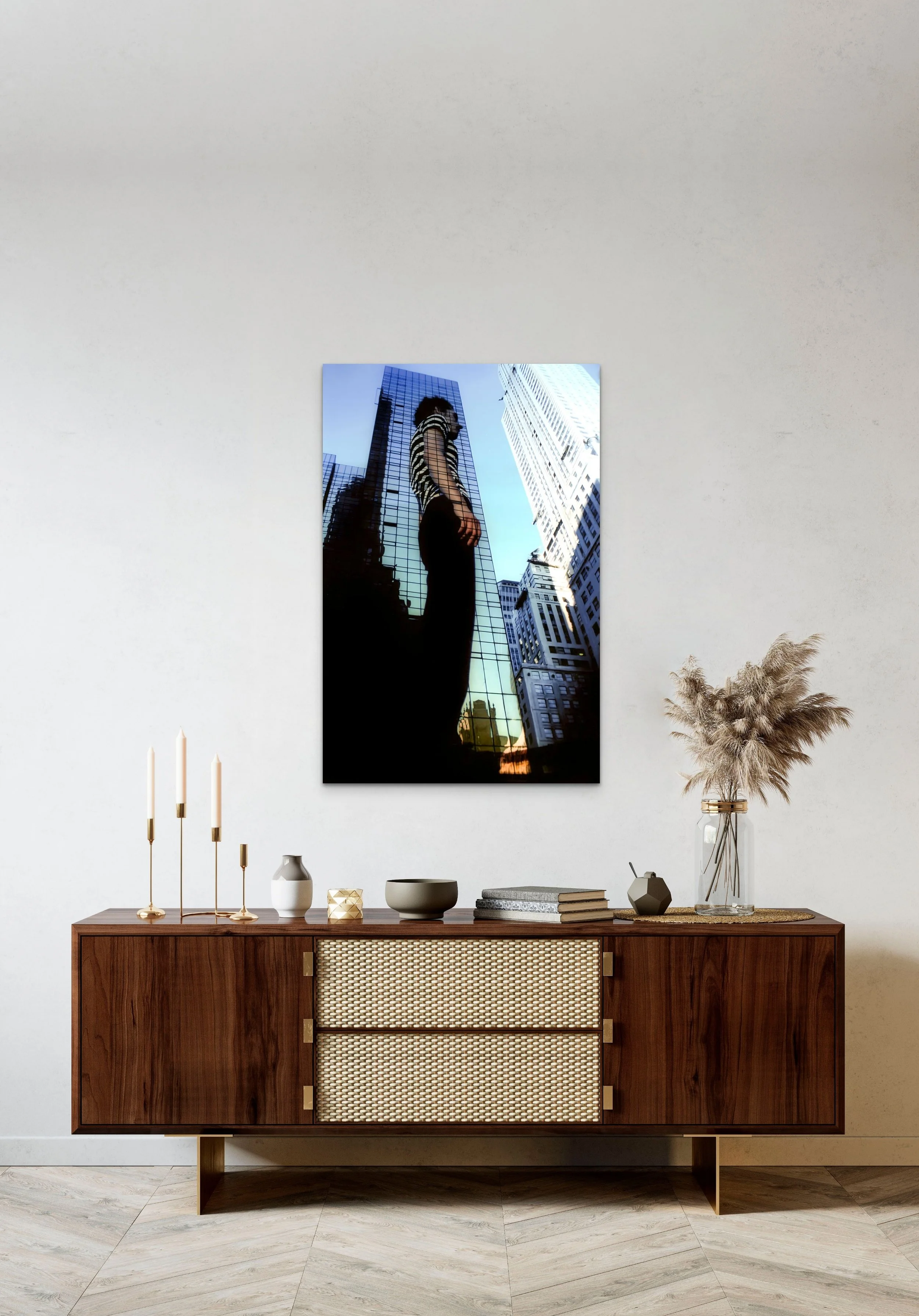 Embrace the dance of reflections and awaken to the interconnectedness of all things in this captivating "Veil of Perception" cityscape image.