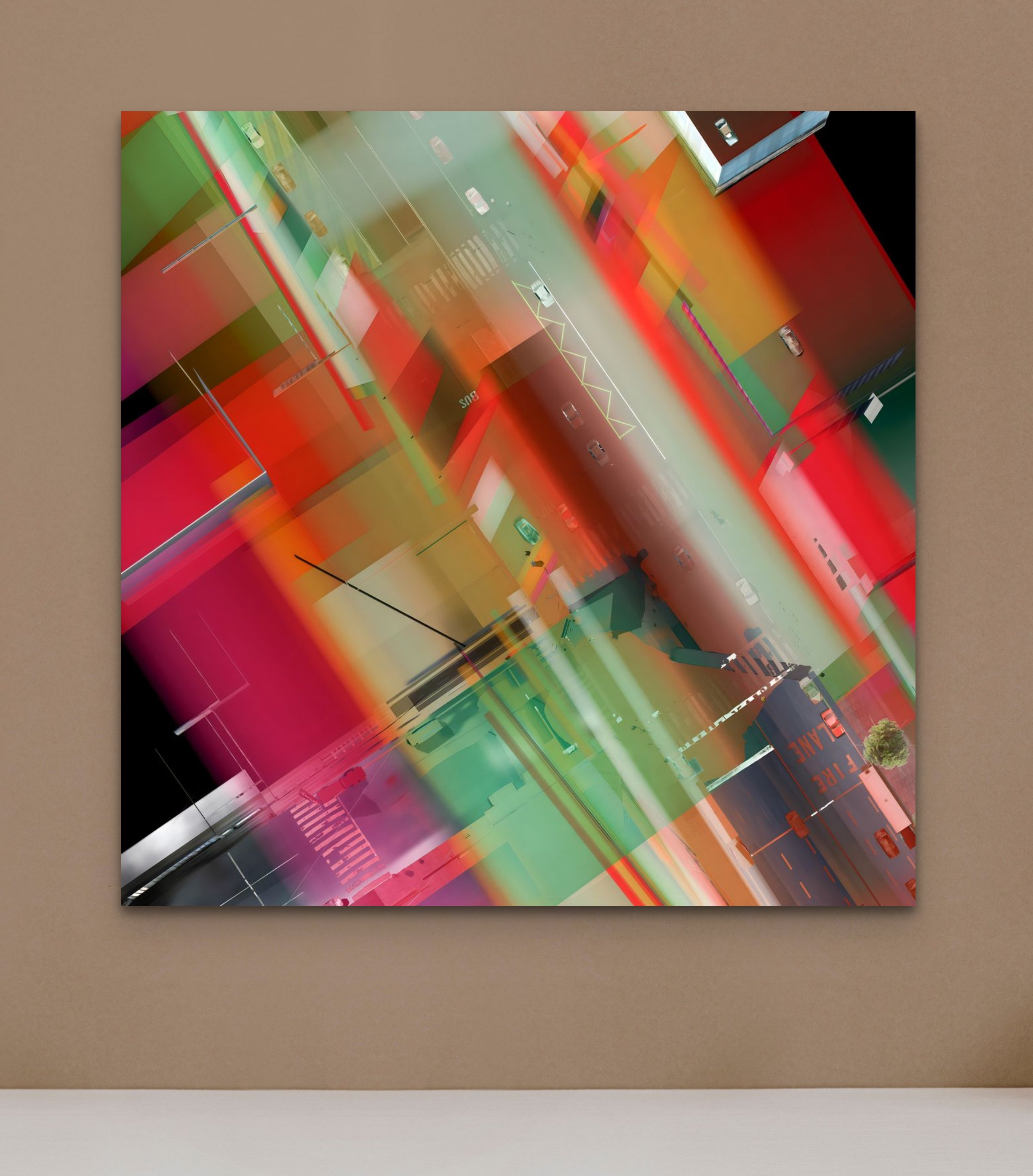 Discover the hidden dimensions of urban life in Fluctuating Realities virtual montage art prints.