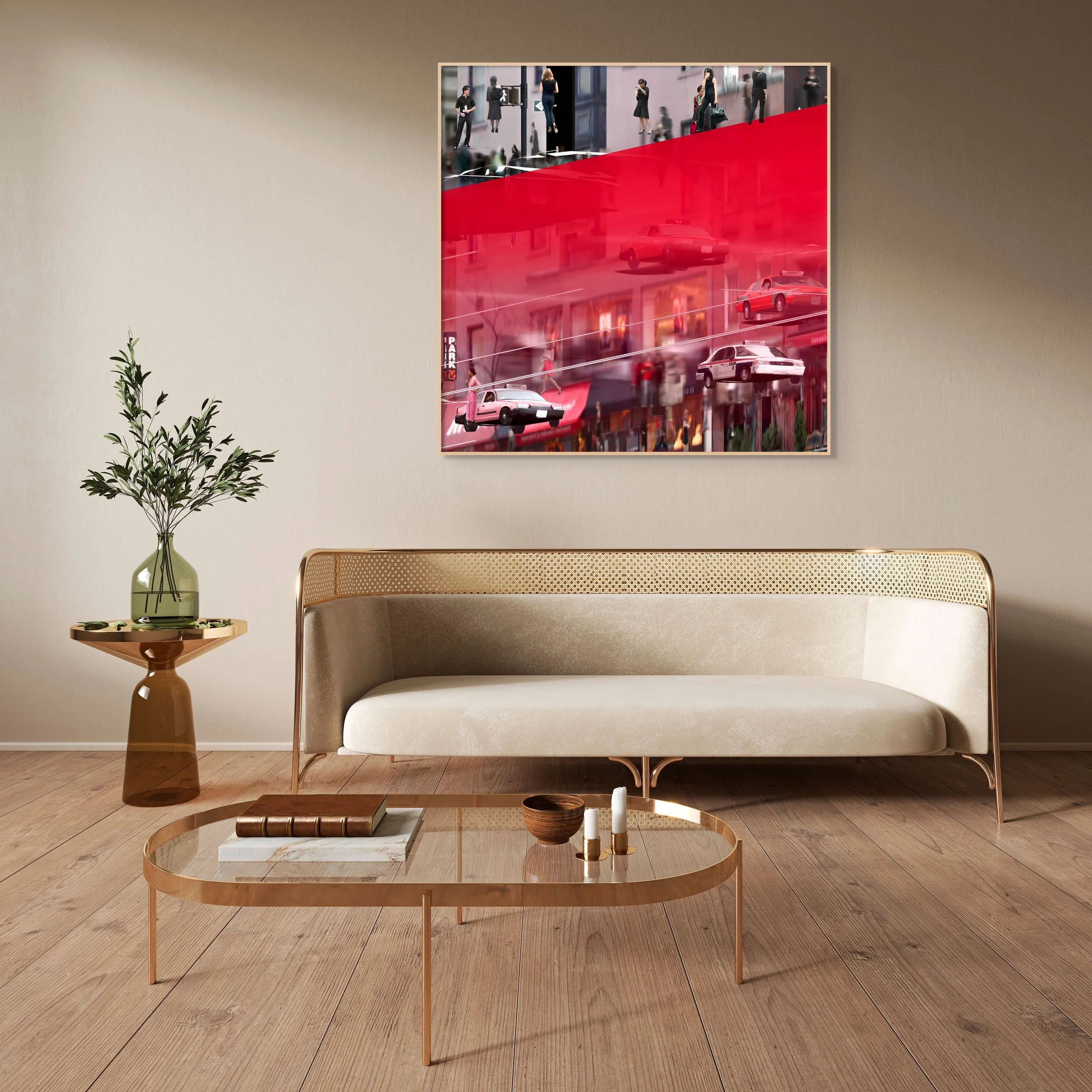 Discover the hidden dimensions of urban life in Fluctuating Realities virtual montage art prints.