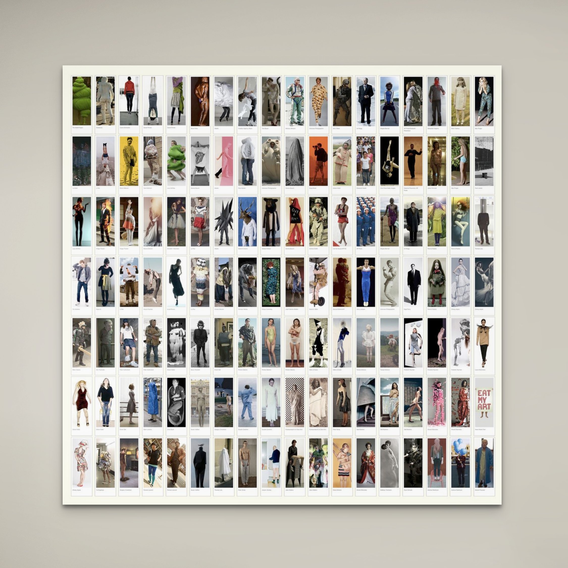 Portraits of Unity: An arresting collage of full-body images, celebrating the radiant energy of the self in a multitude of creative expressions.