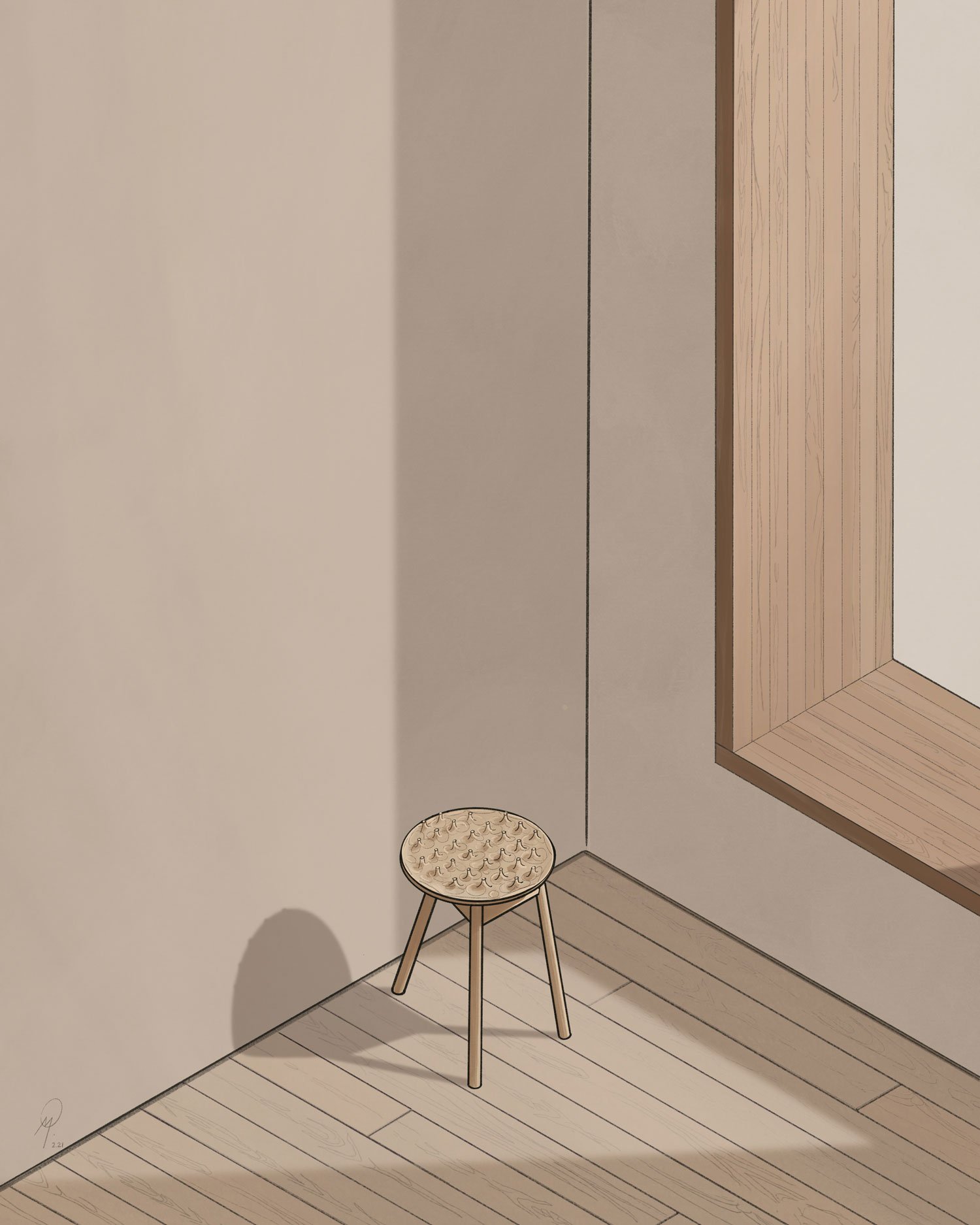 Embrace the transformative journey with the Perceptual Terrain Collection by L'Enclos. Spiritual design meets abstract landscapes in this exploration of perception.