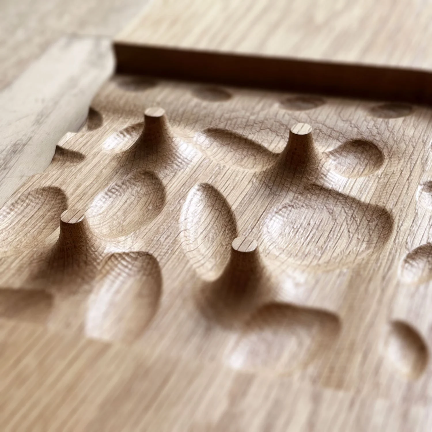 Perceptual Terrain — Art Furniture by Martin Lenclos / oak sample