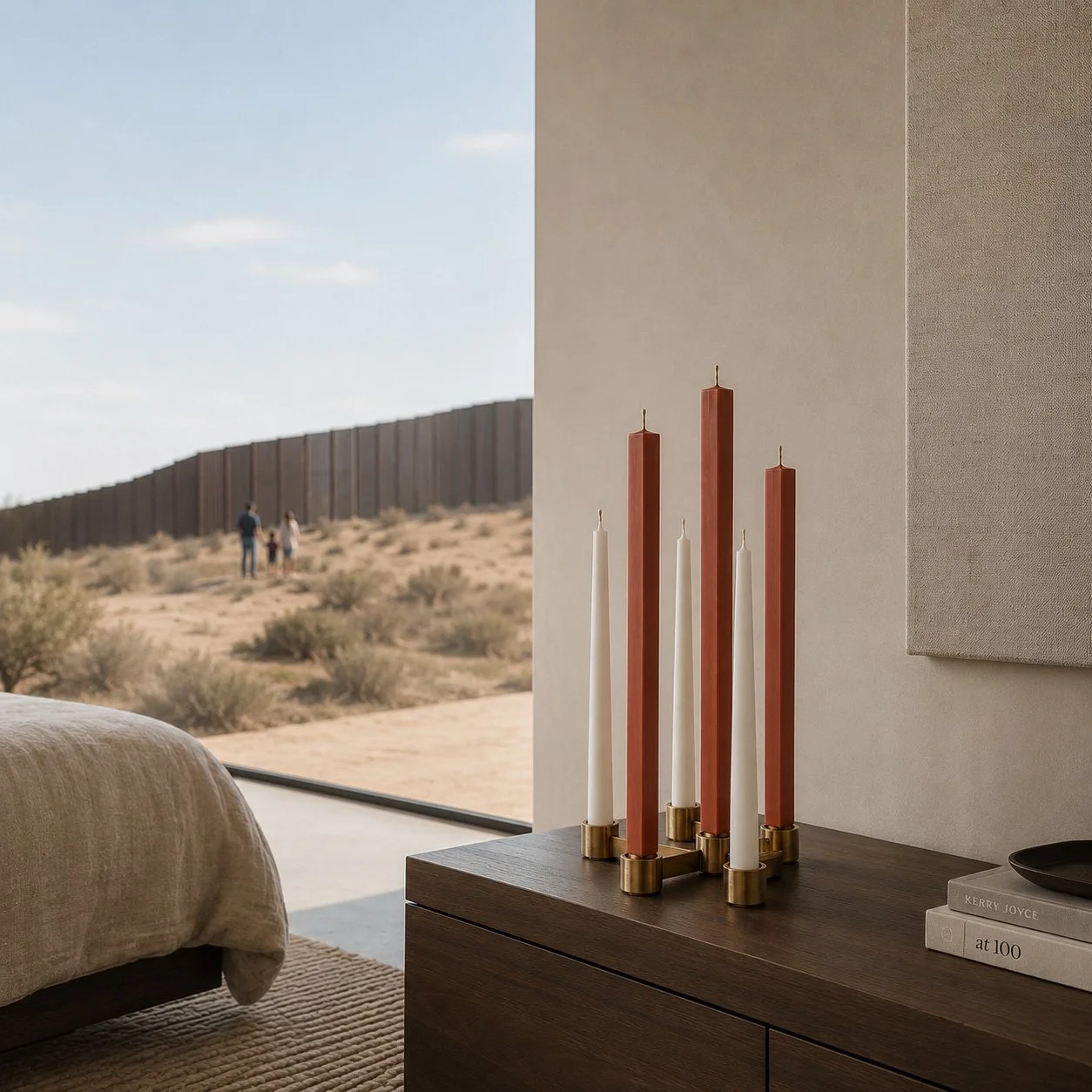 The Wall Candleholder —&nbsp;Separation. Rendered design study / candleholder