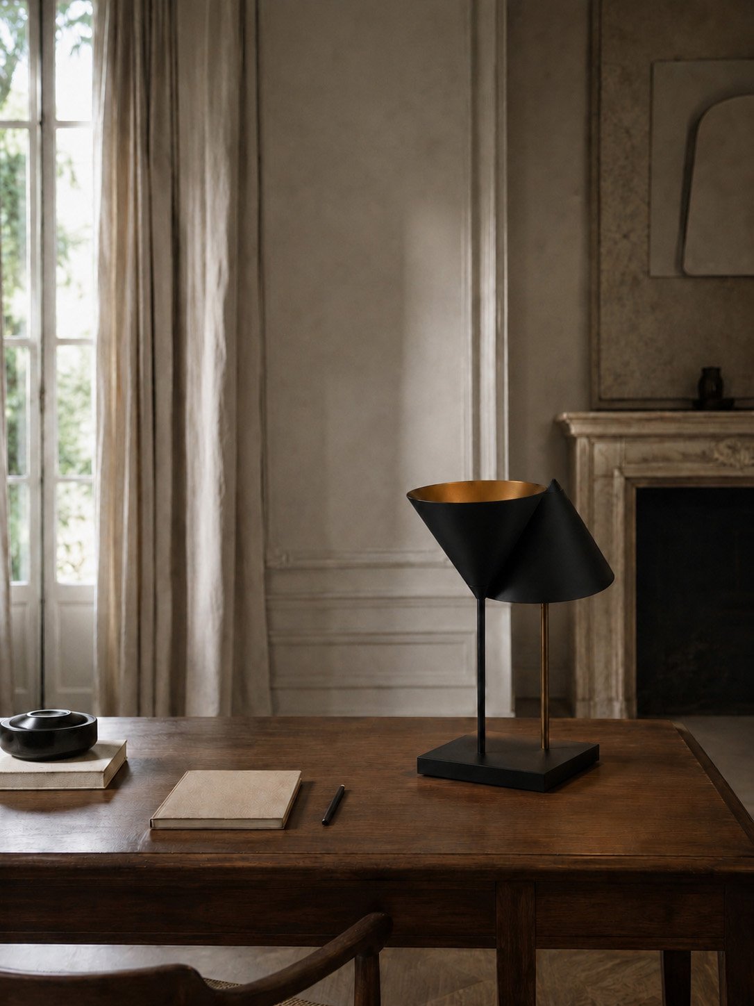 The Divided Light — Table, a desk lamp study by Martin Lenclos