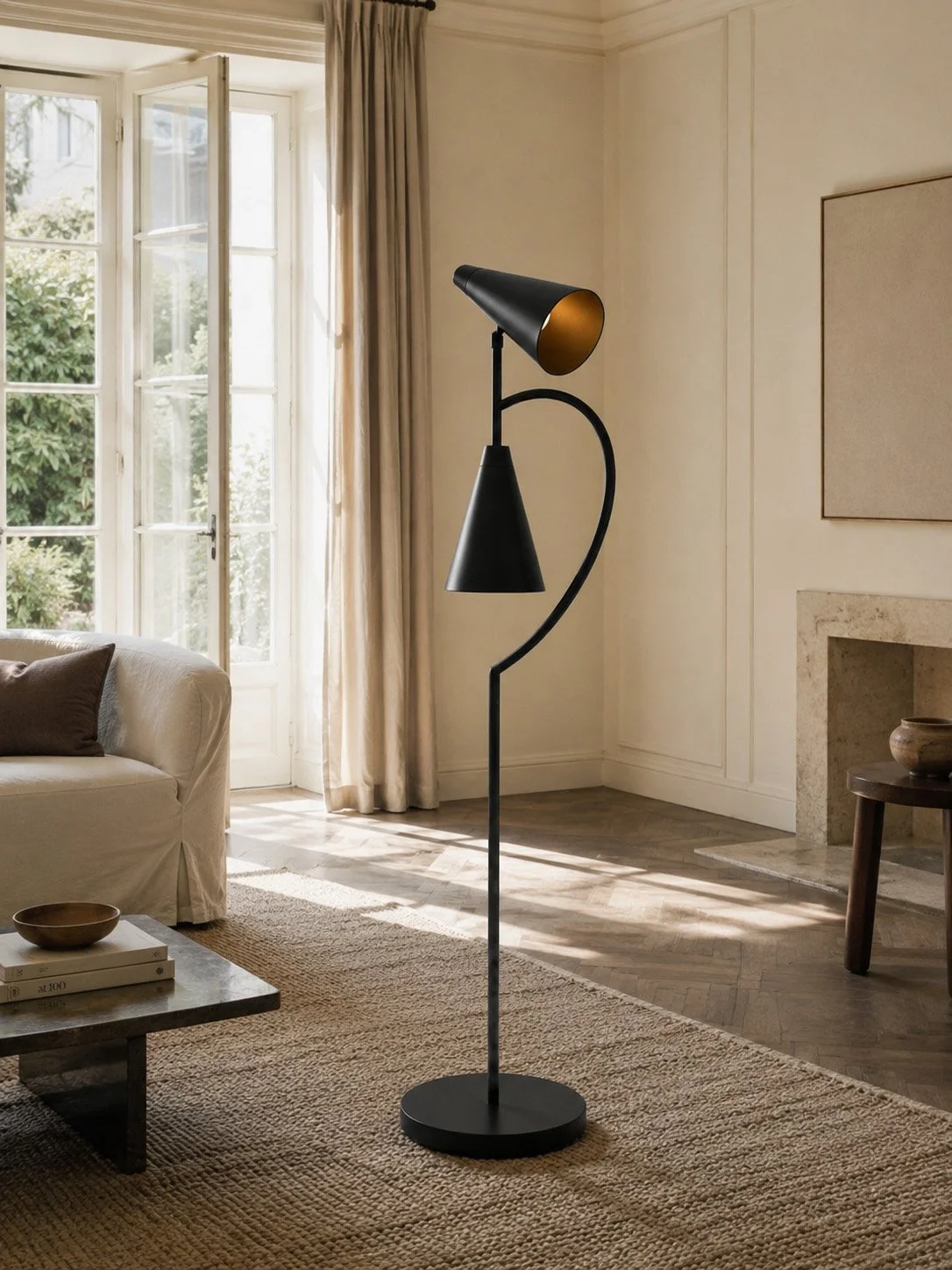 The Divided Light — Floor, a floor lamp study by Martin Lenclos