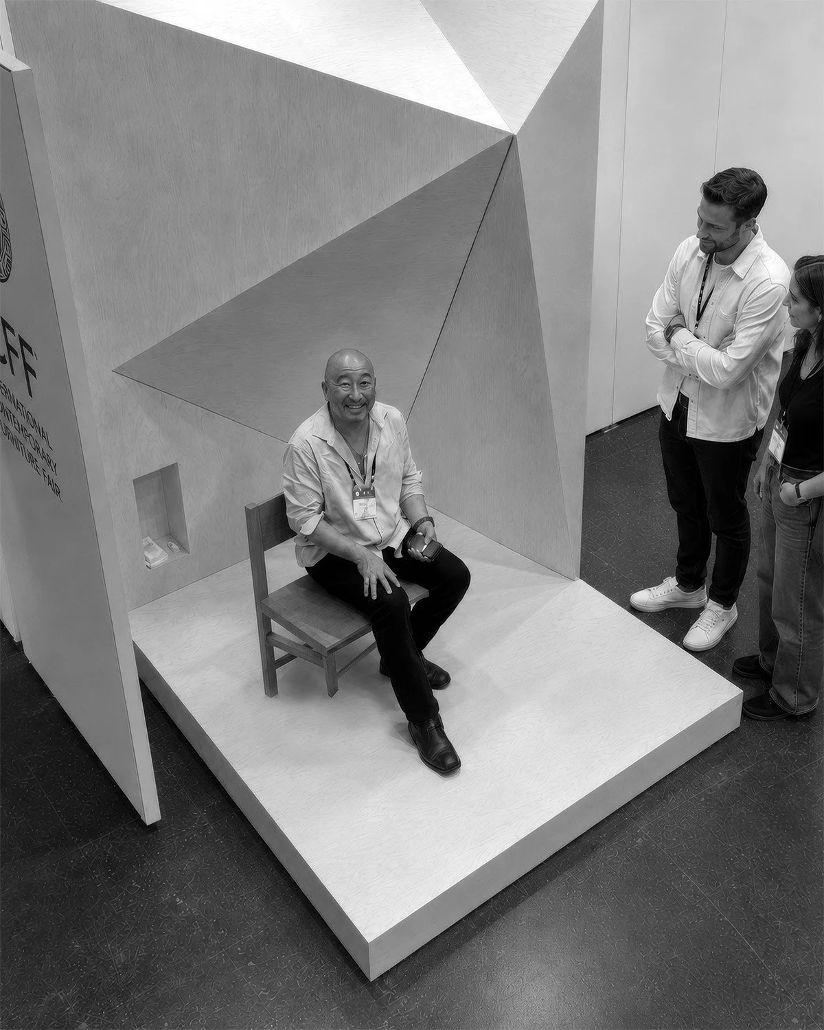 Rendering of experiment at furniture fair