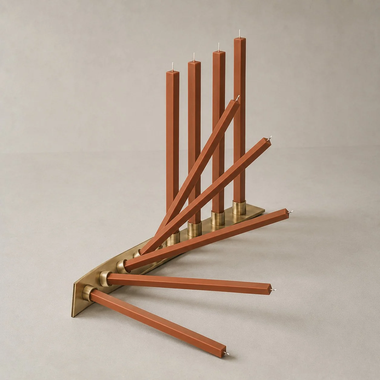 The Wall Candleholder — Fallen; Rendered design study / candleholder