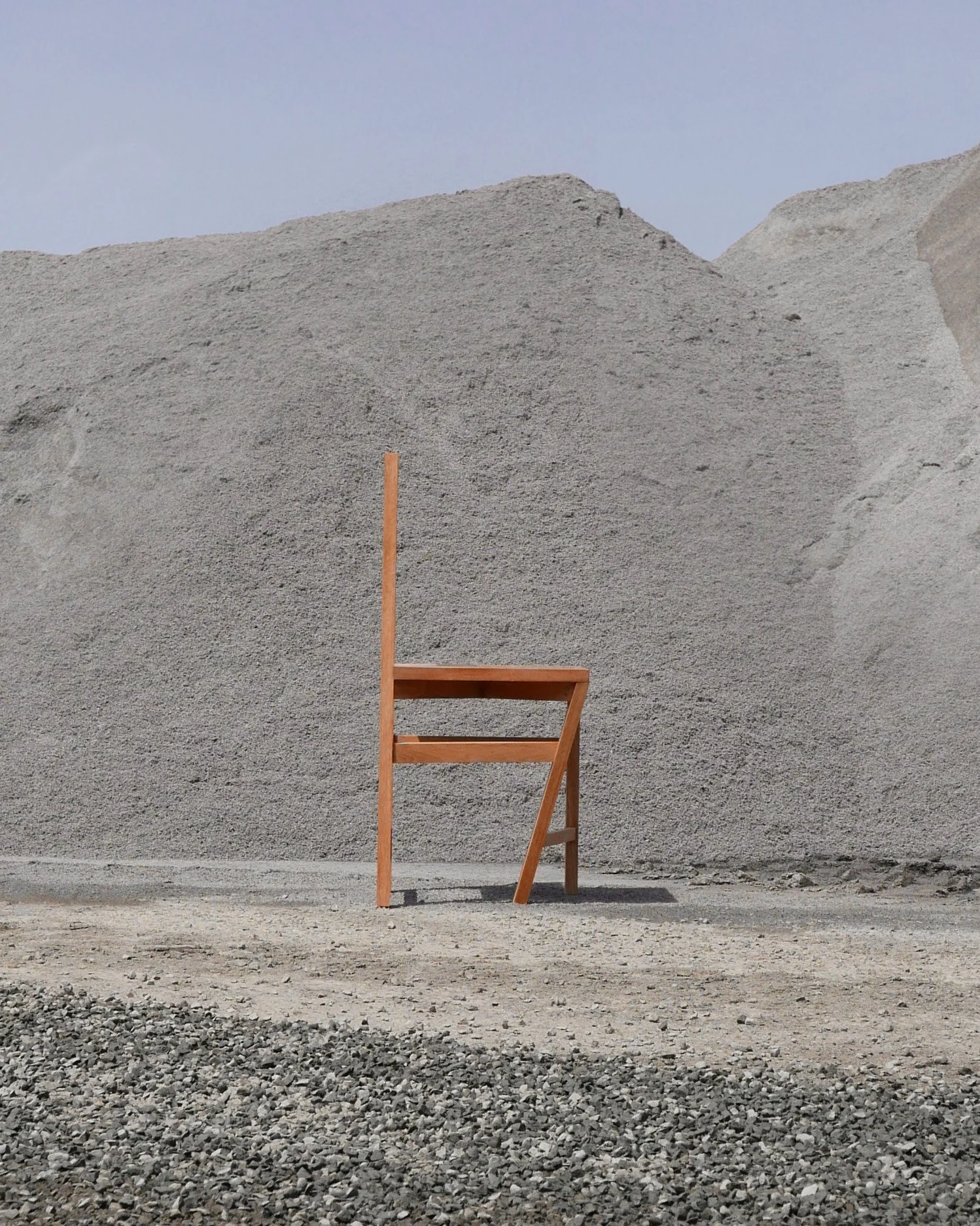 The Typical aTypical chair is the first self-questioning device that Martin Lenclos presented at a furniture fair in NYC