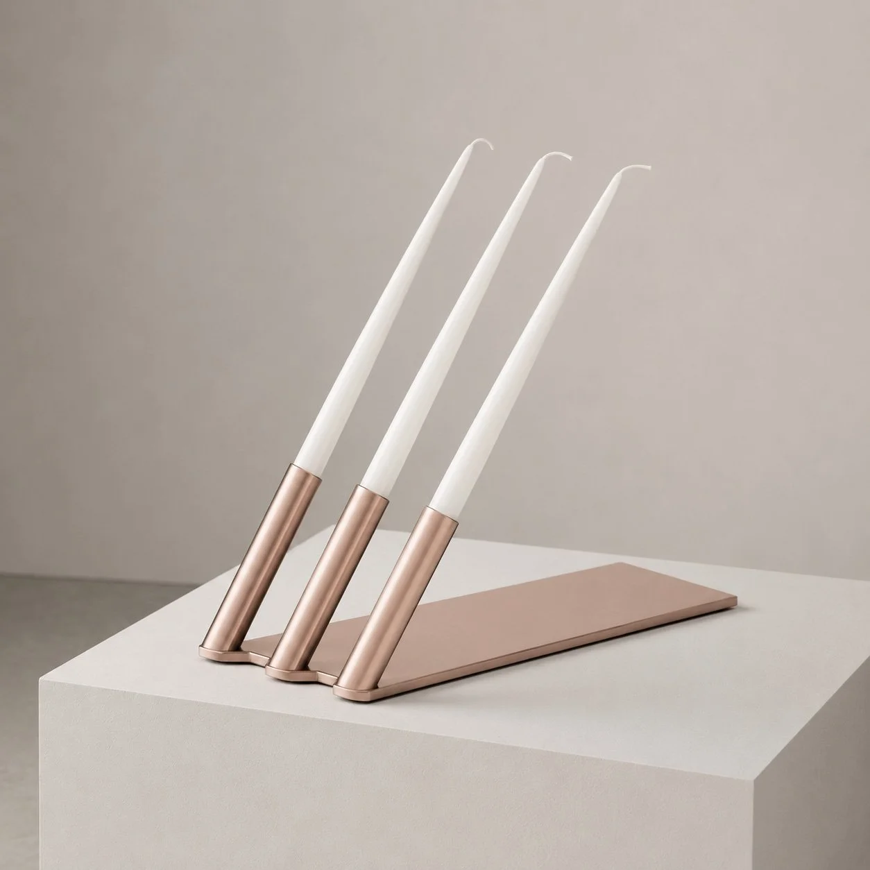 Pretext I. Candleholder witness study — ancient copper