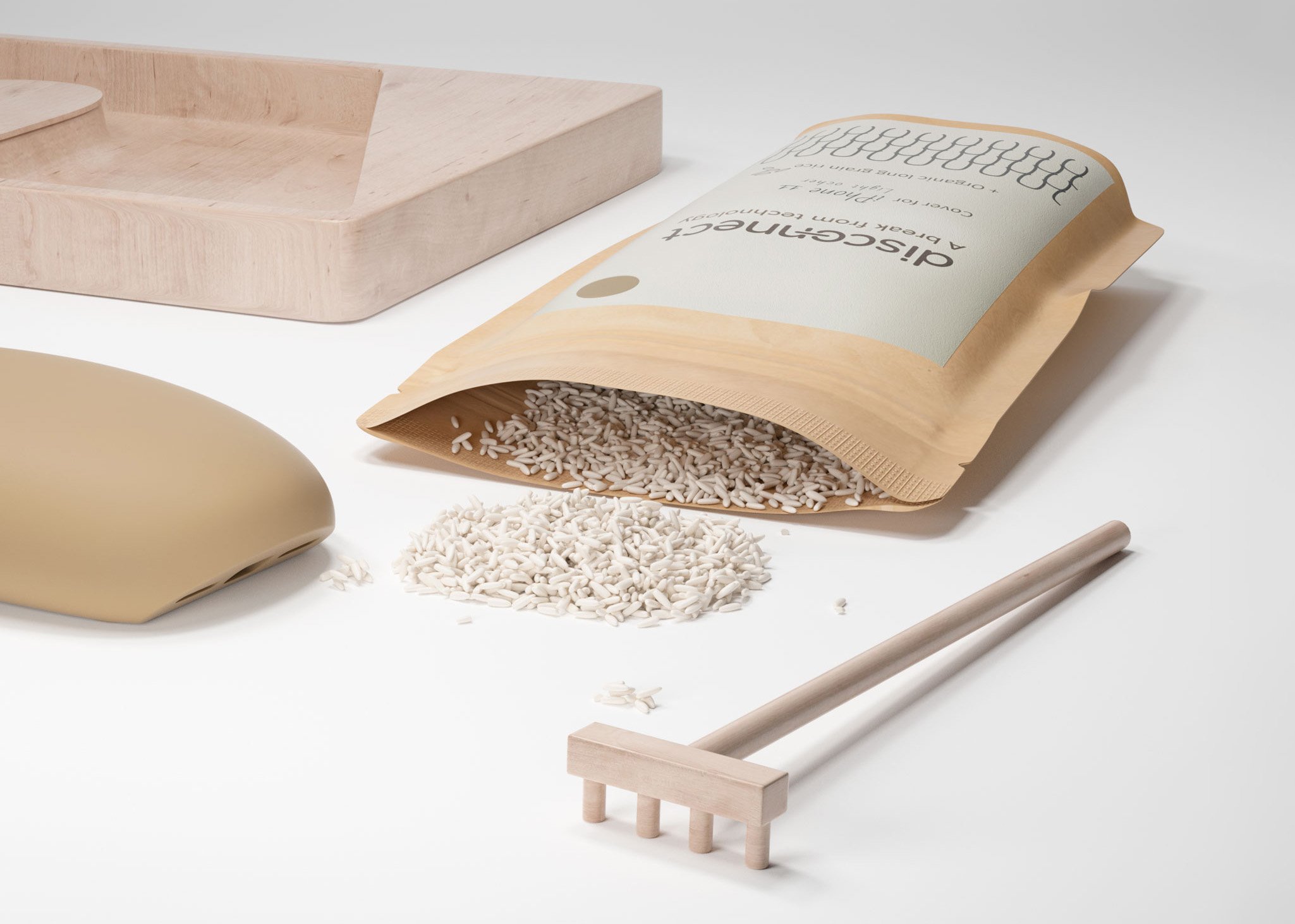 Eco-friendly, fully recyclable packaging for the 'Disconnect' smartphone cover.