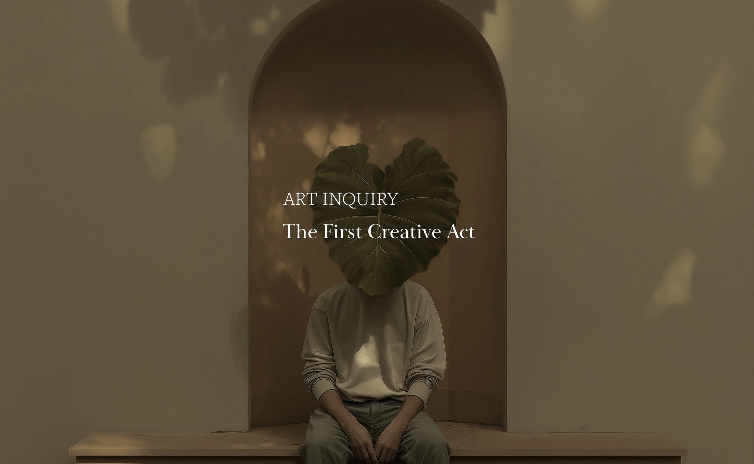 Perception Is the First Creative Act — before you make anything, a world is already being made.