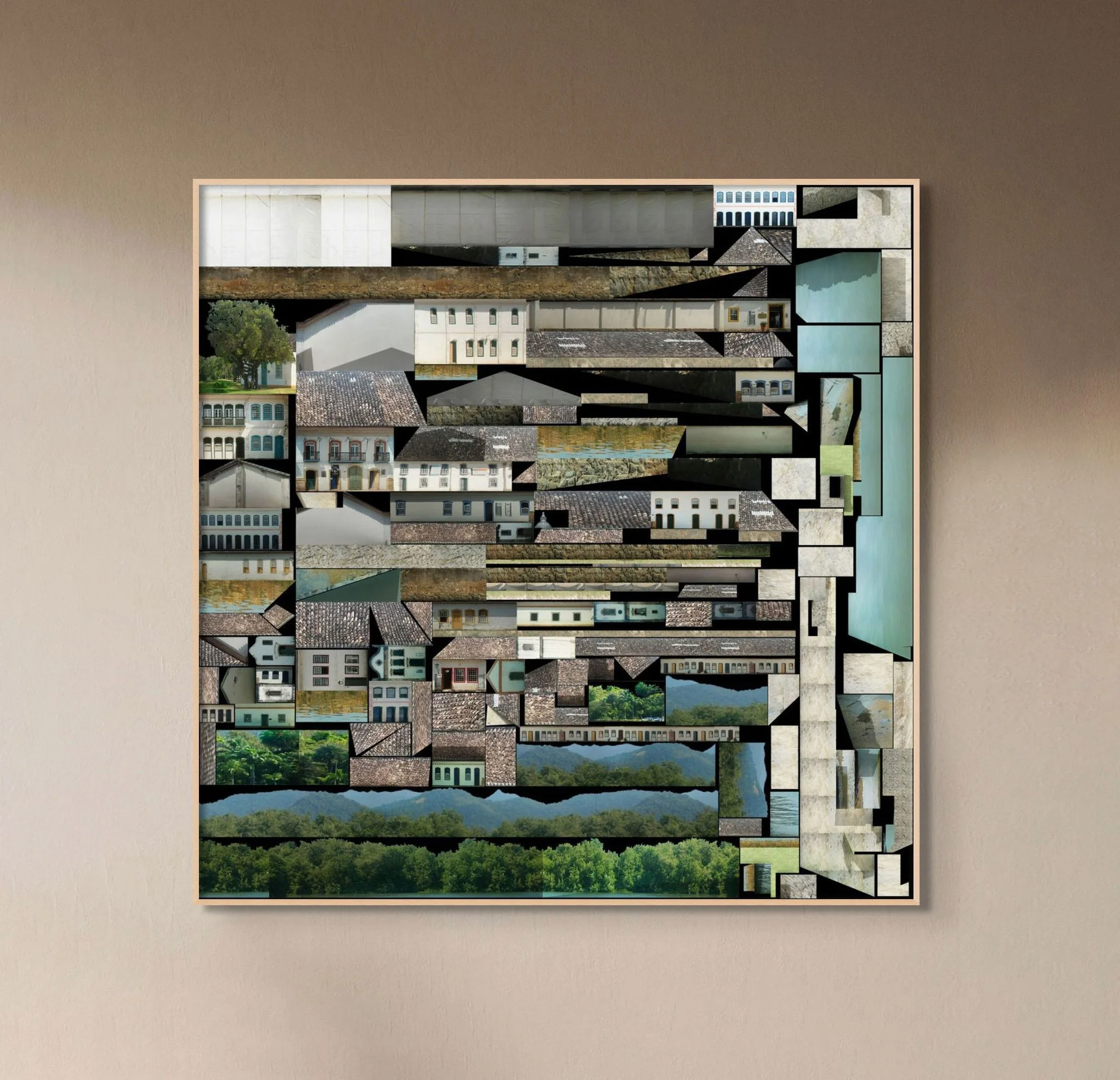 Mirages of Fragmentation by L'Enclos. This collection portrays urban landscapes recreated with UV mapping, challenging the viewer's perceptions of separation and interconnectedness.