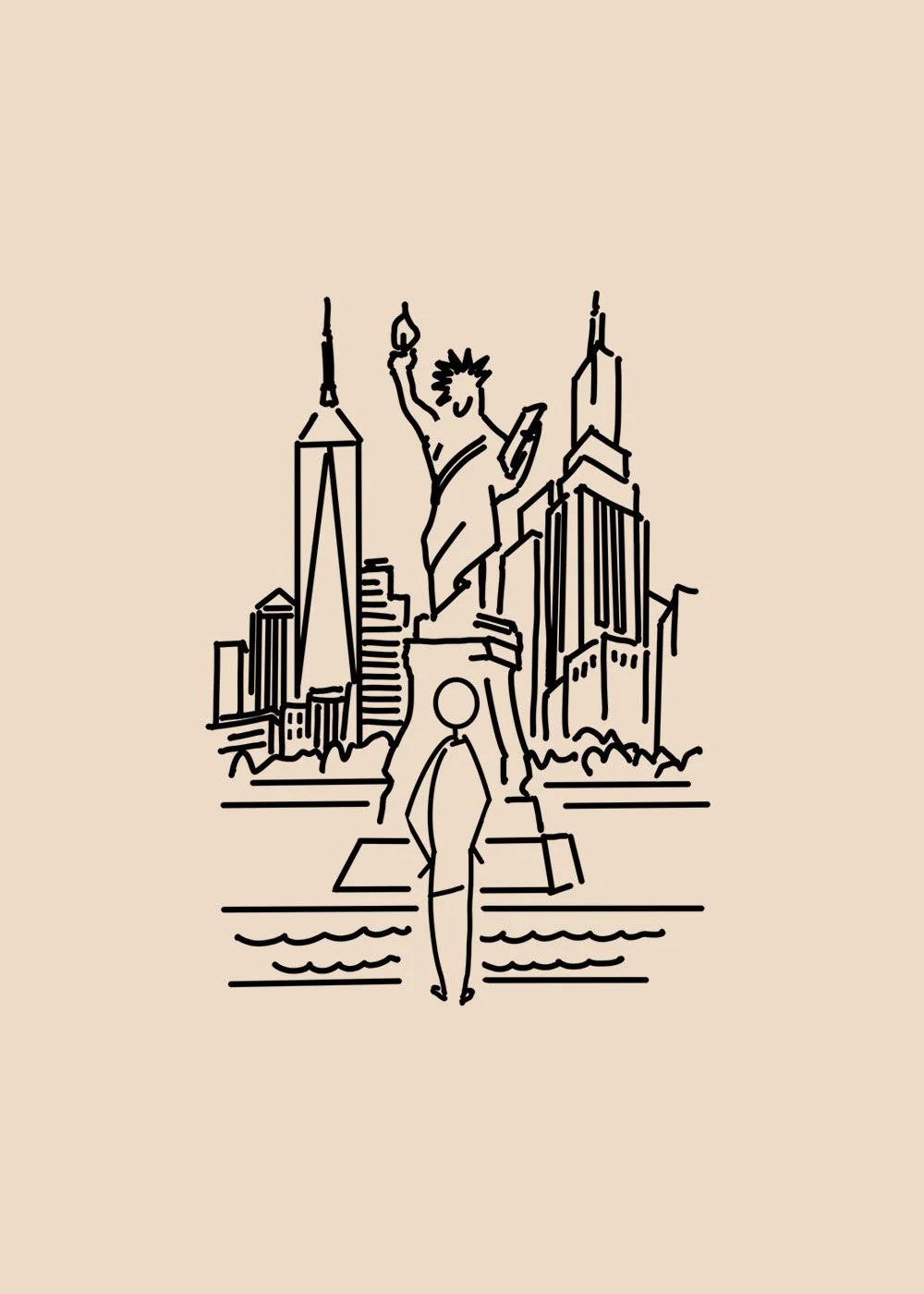 Field sketch by Martin Lenclos — the world may feel vast and outside us, yet it still only arrives as experience.