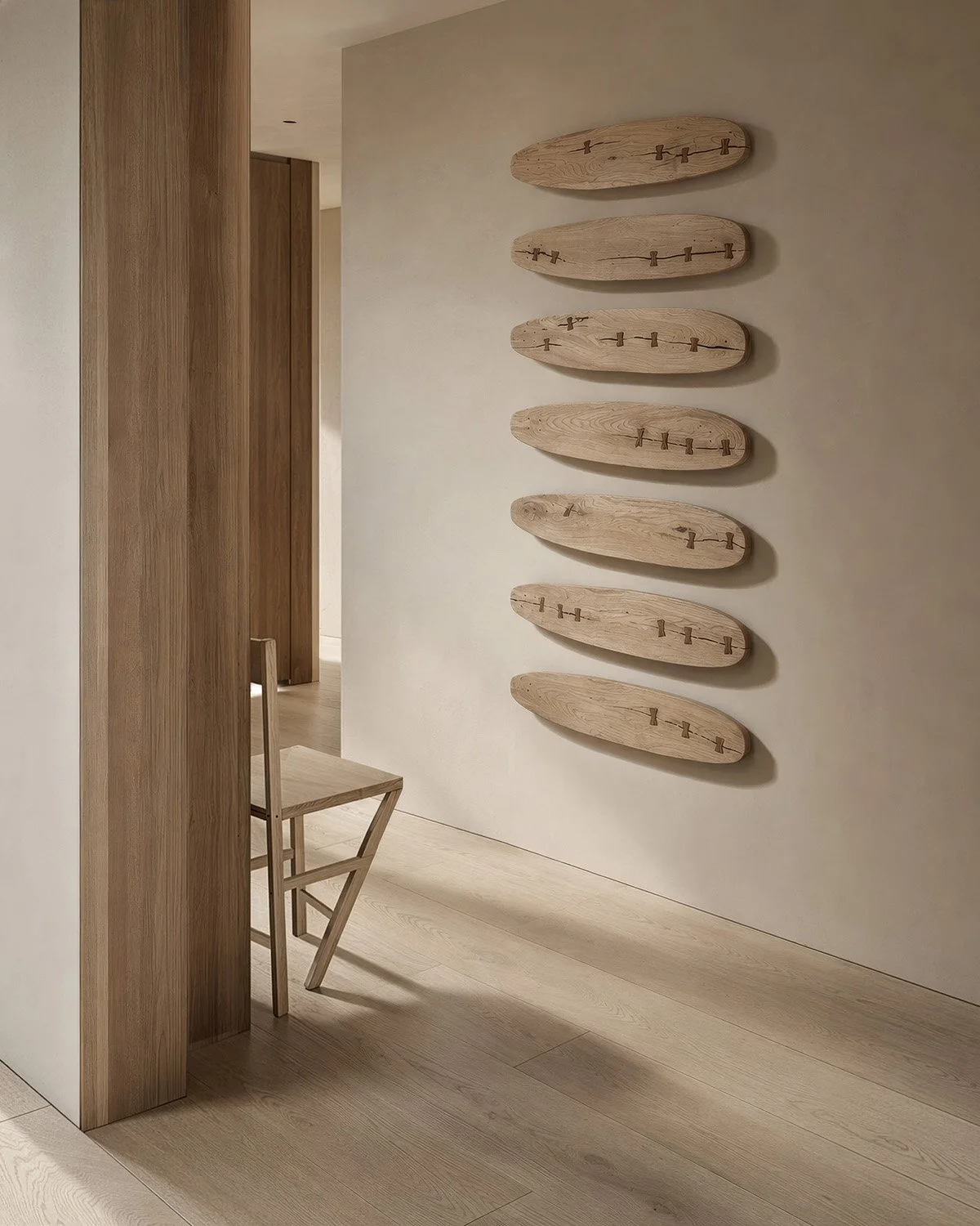 Entrance to the board room — an installation by Martin Lenclos. Rendering.