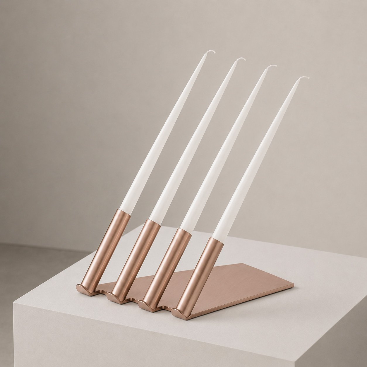 Pretext II. Candleholder witness study — ancient copper
