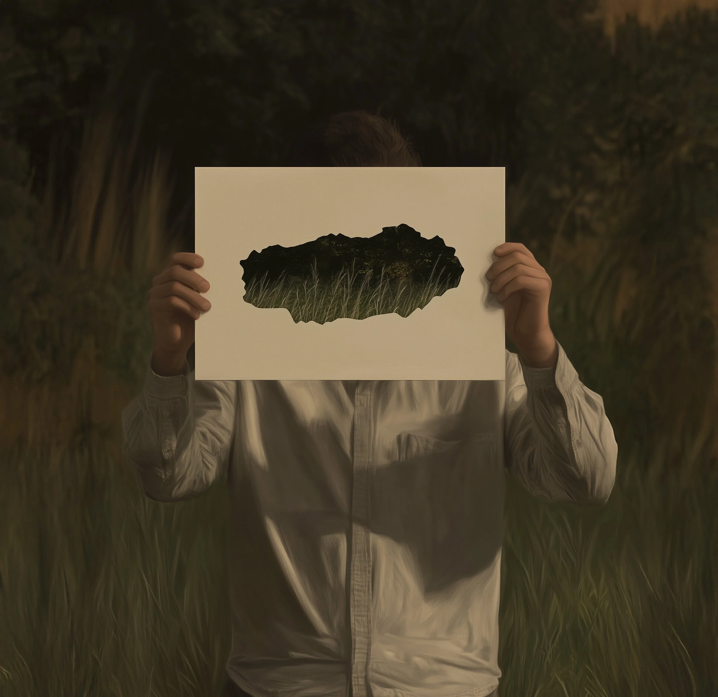 Illustration presenting a man holding a sign