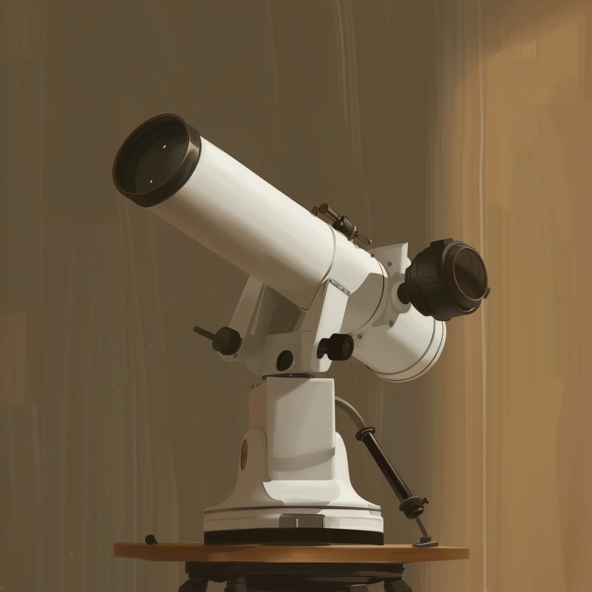 An urban rooftop with a telescope pointed at the night sky — symbol of those imagining new possibilities.