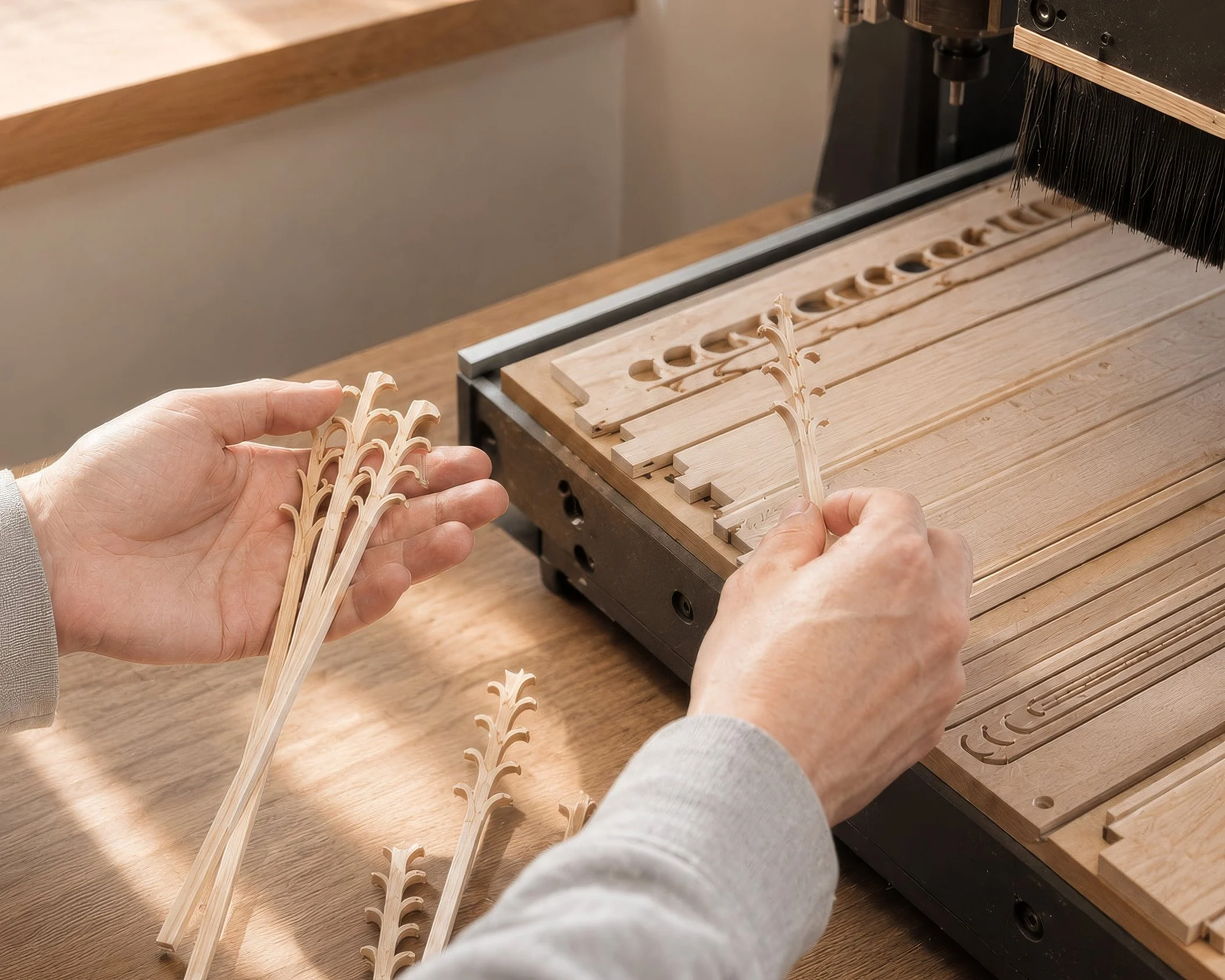 Razing Fire Matches: Alex making Red Torch Ginger matches with CNC machine in 2022.