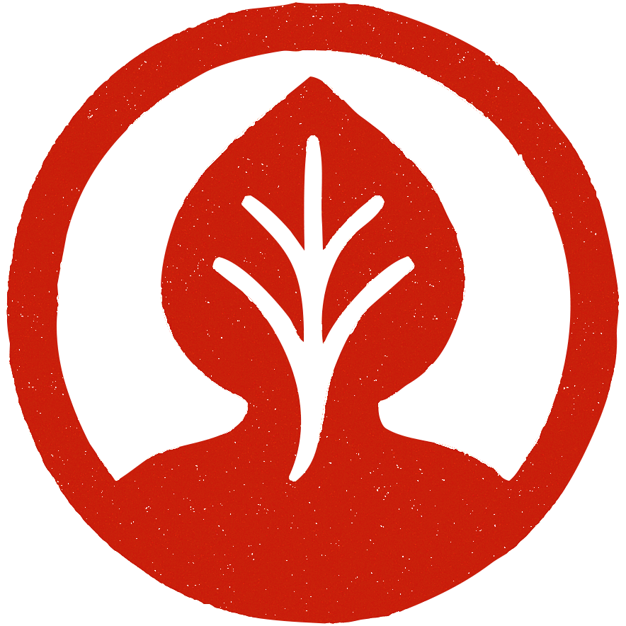 LeafHead logo — a red circle with a head in the shape of a leaf