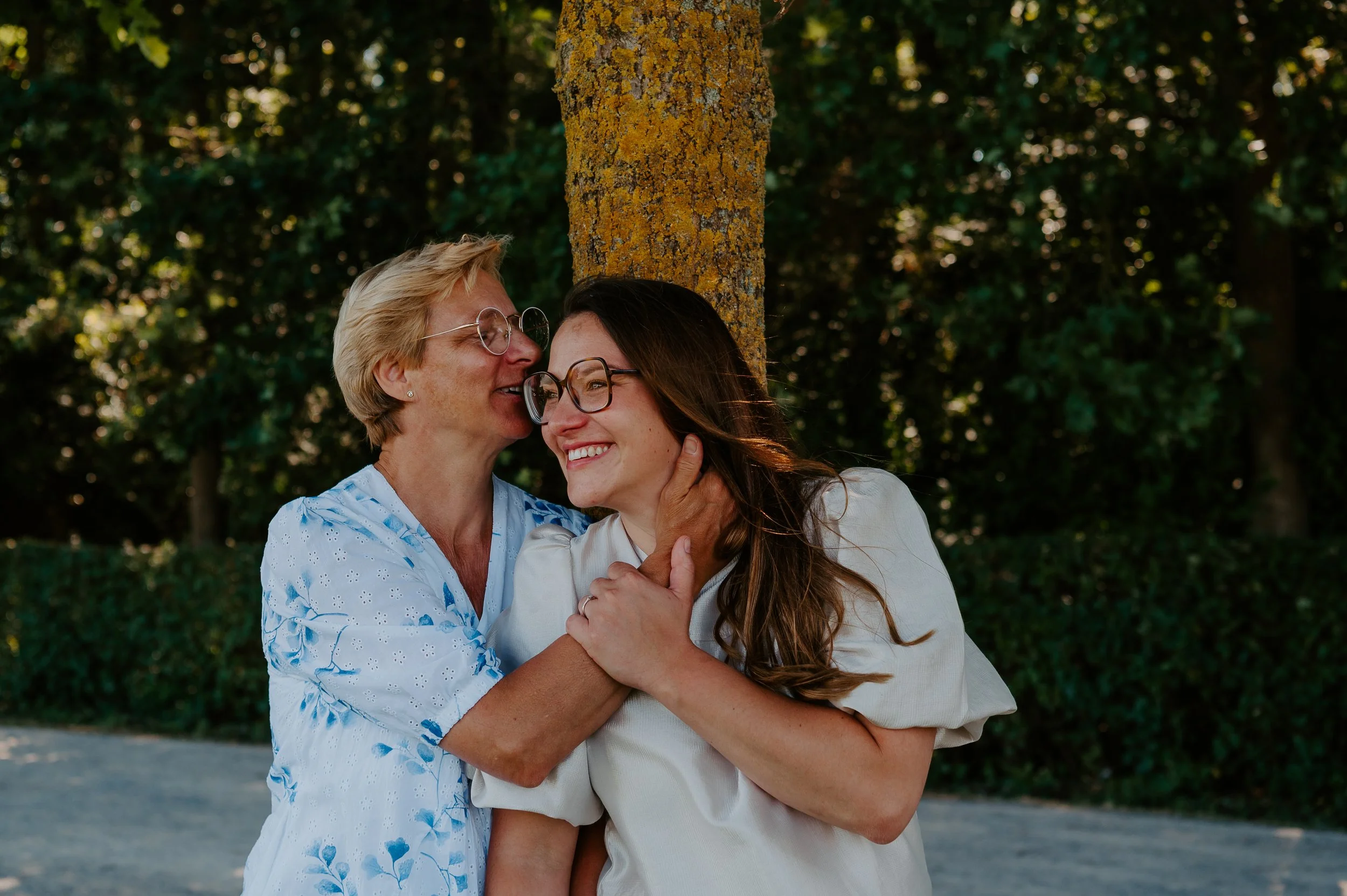 ik nam een familiefoto van oma en dochter