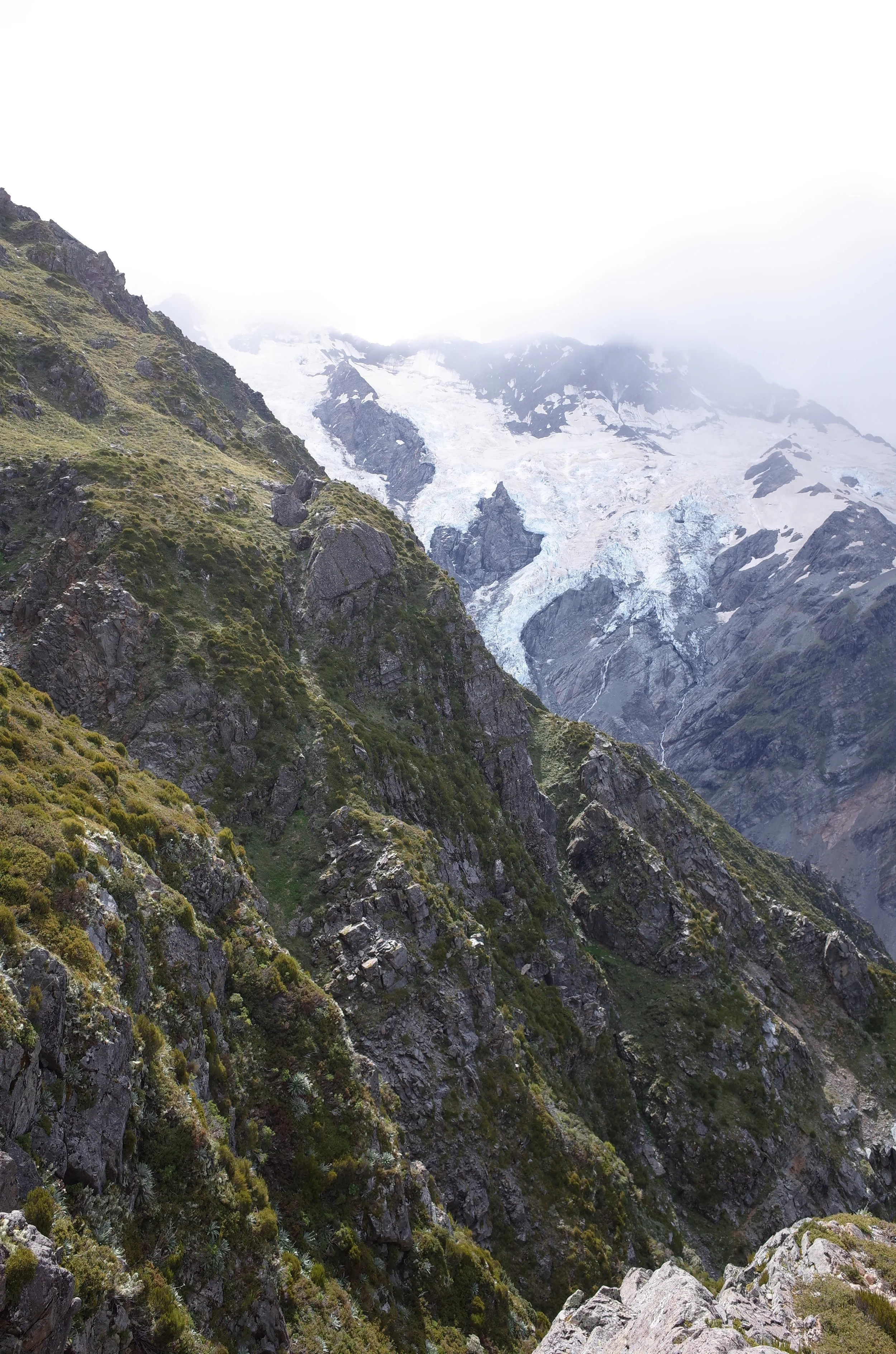 Huddleston Glacier, on The Footstool/Mt Sefton.