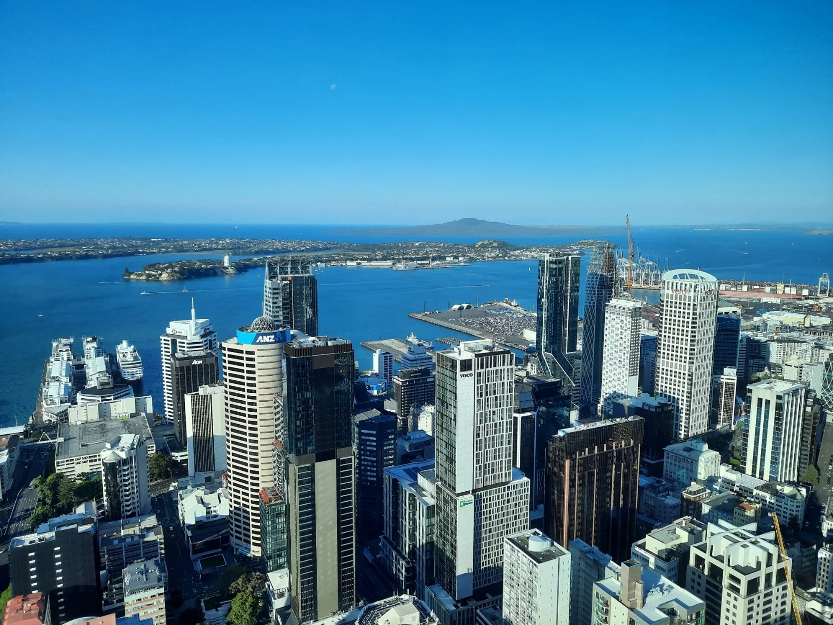 From Sky Tower, Central Auckland.