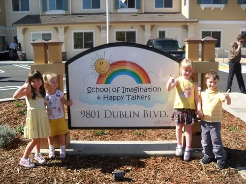 Child celebrating at Happy Talkers