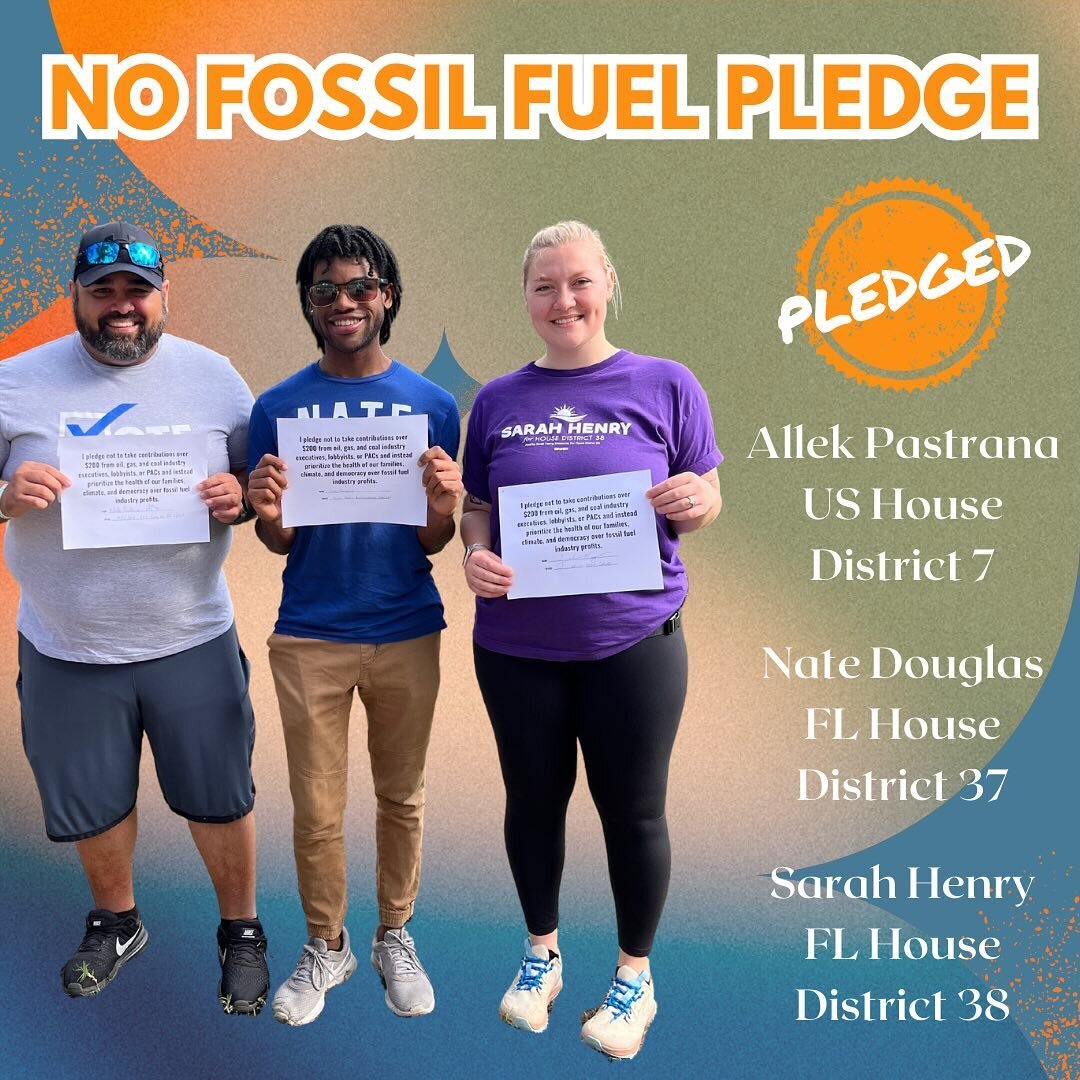 We&rsquo;d like to thank everyone who showed out for our Hike at Wekiwa Springs! We had a blast exploring the park and admiring the beautiful scenery!

A special shout-out to the candidates who signed our No Fossil Fuel Pledge, and showed their commi