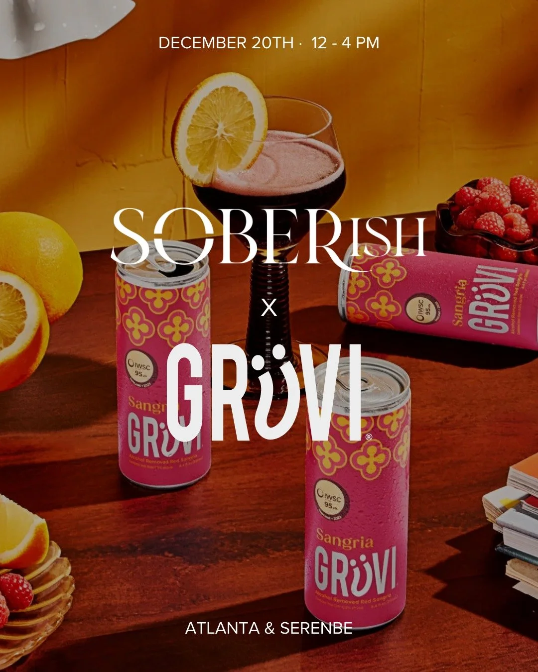 It may feel odd for National Sangria Day to be on December 20th, but it's actually perfect for spiced winter sangria, and cozy entertaining. 🍊🍓

We&rsquo;re pulling out the big guns: Gr&uuml;vi&rsquo;s Sangria, a crisp red wine spritz with cinnamon