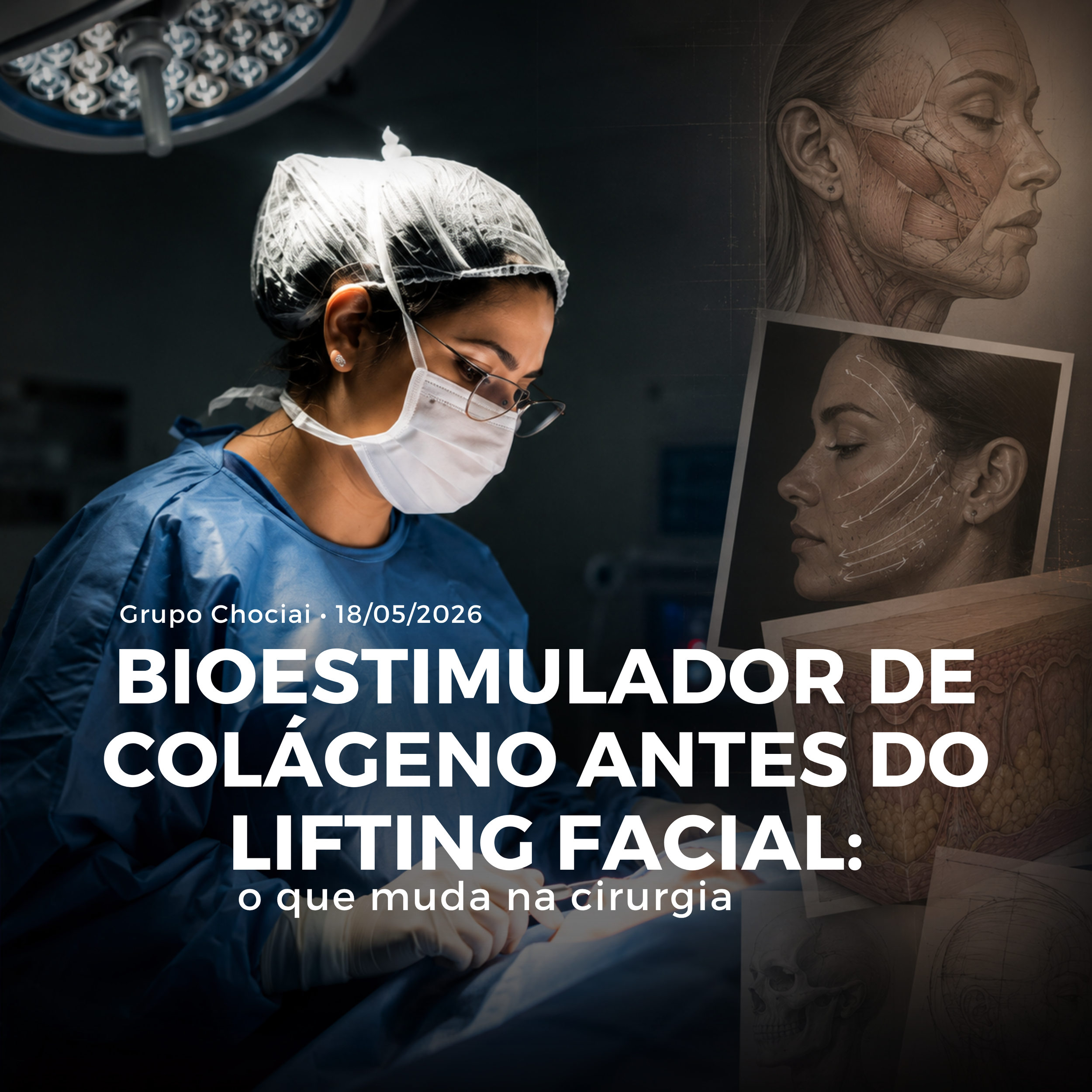 Bioestimulador de colágeno antes do lifting facial: o que muda na cirurgia